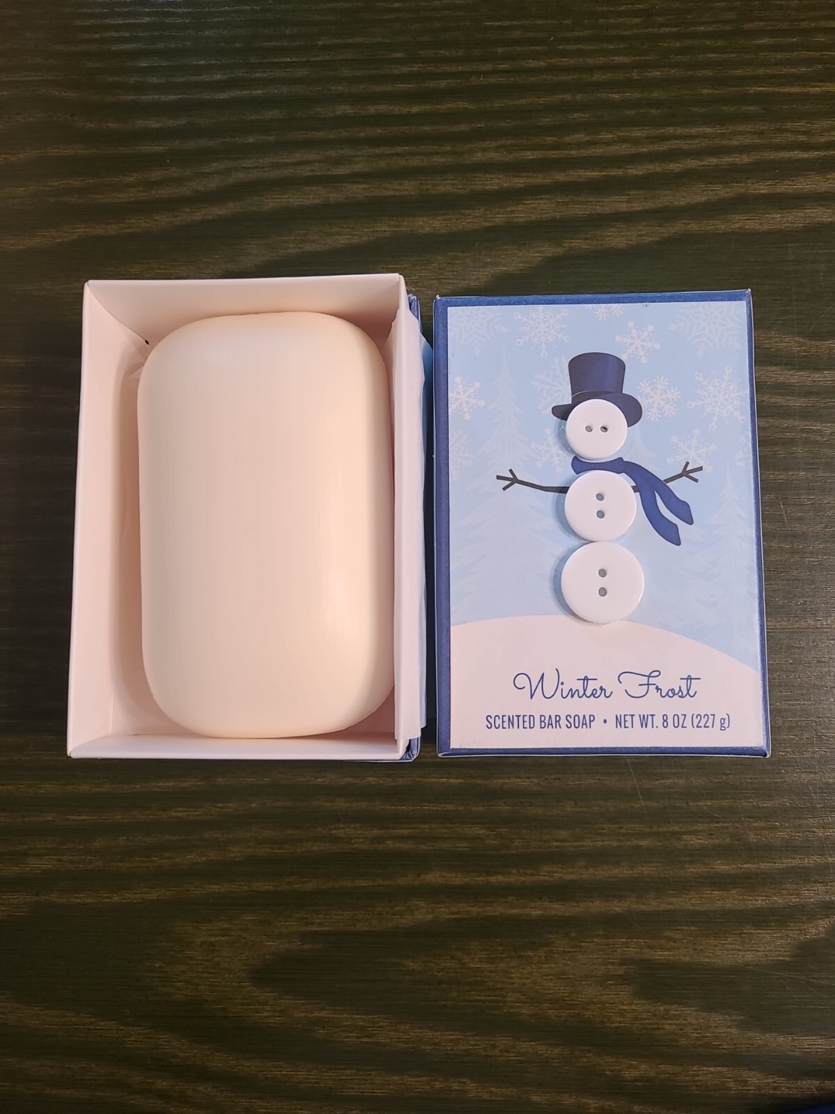 New Lot Frosted Mint 12oz + Winter Frost 8oz Scented Holiday Bar Soap