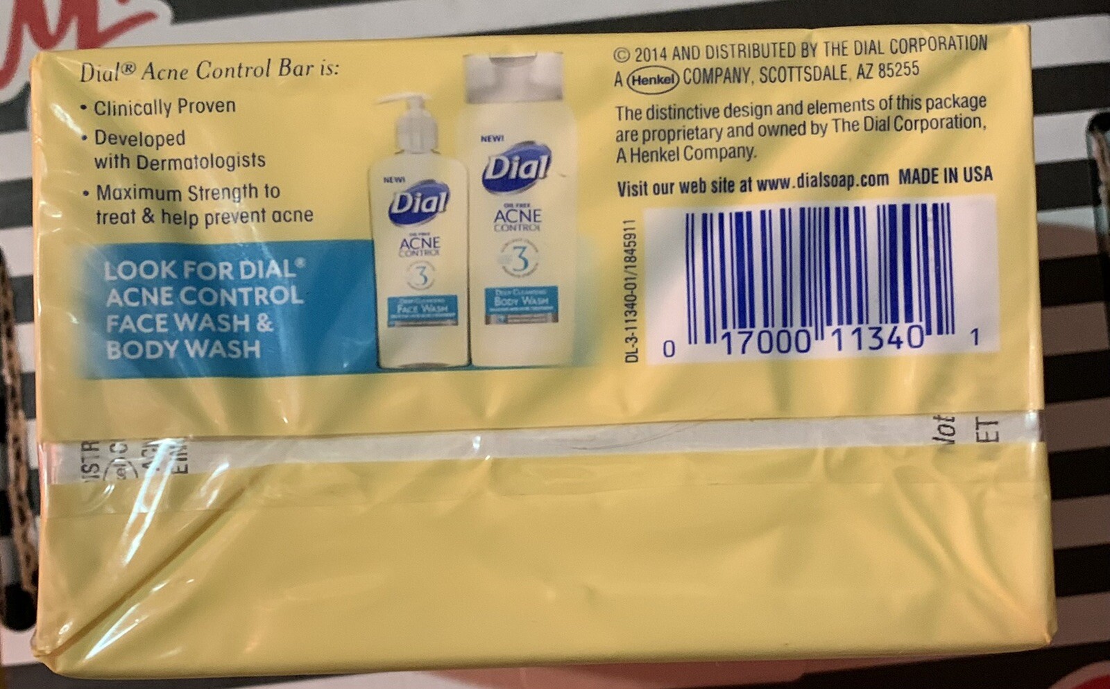 Dial Oil Free Acne Control Deep Cleansing Bar Soap 2 Bars SEALED rare VERY HTF