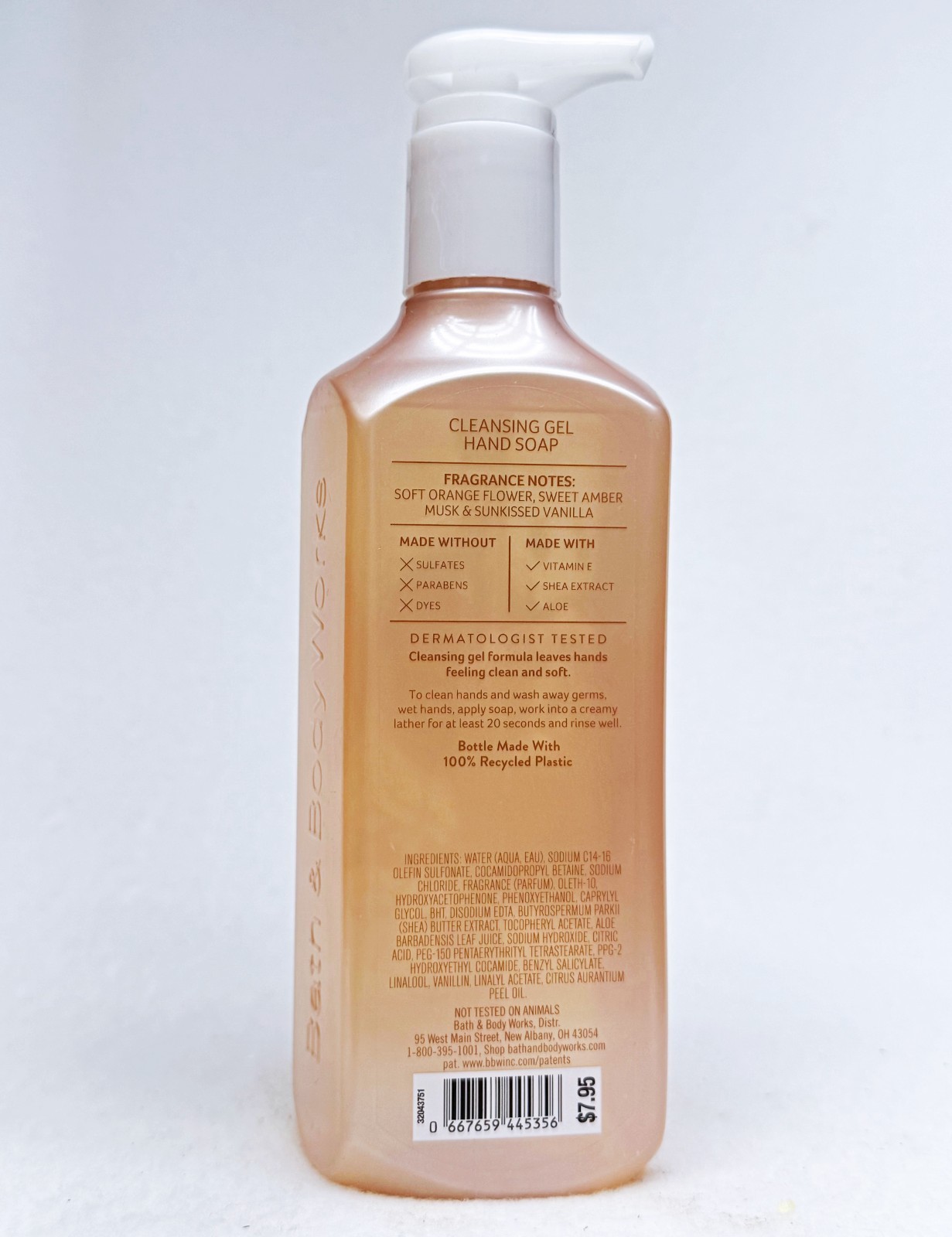 3 Bath & Body Works CASHMERE MUSK Cleansing Gel Hand Soap 8.0 oz