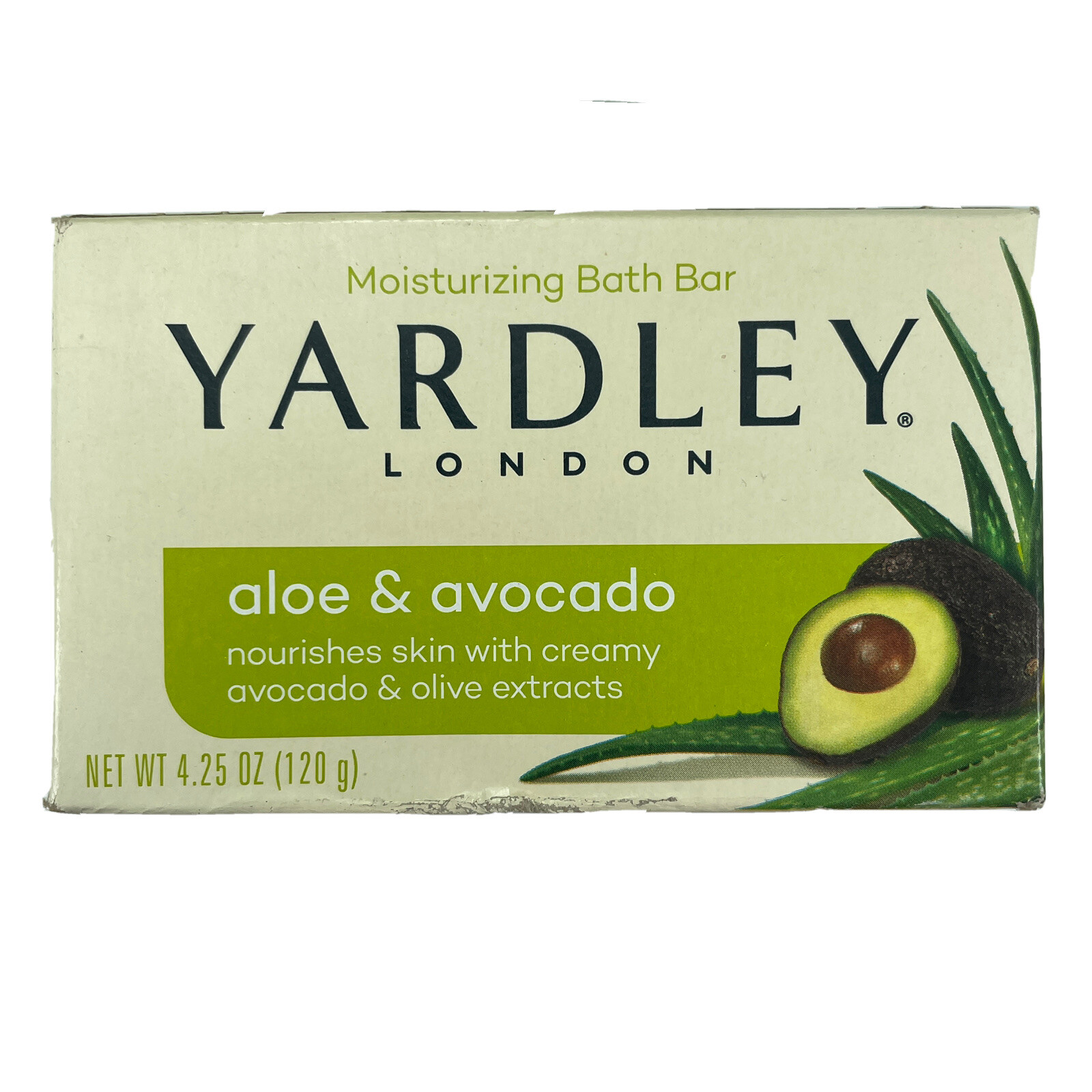 3x Yardley London Aloe & Avocado Moisturizing Bath Bar Soap 4.25oz Lot of 3 Bars