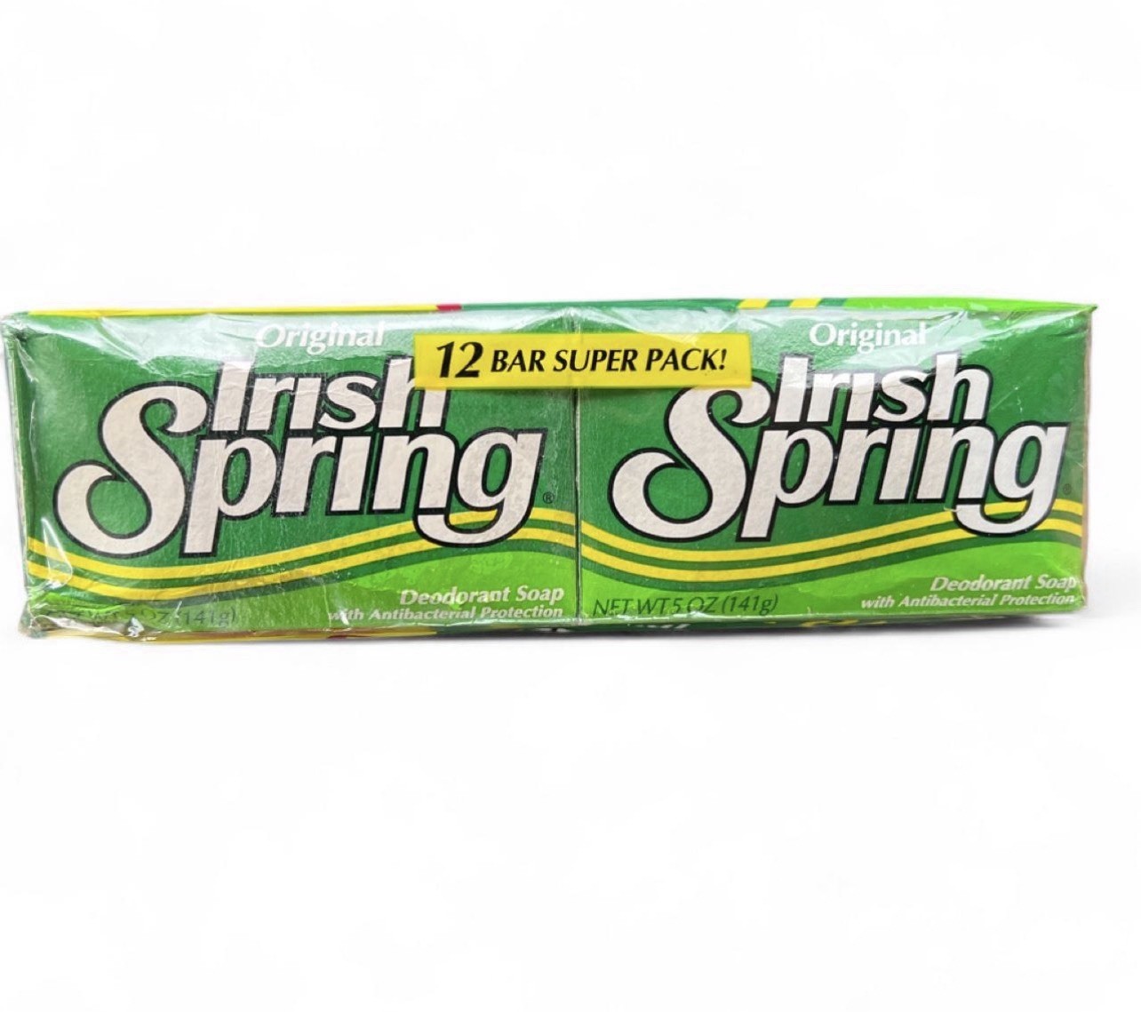 Vintage Irish Spring Soap 12 Bar Super Pack Discontinued 1995 Original Sealed