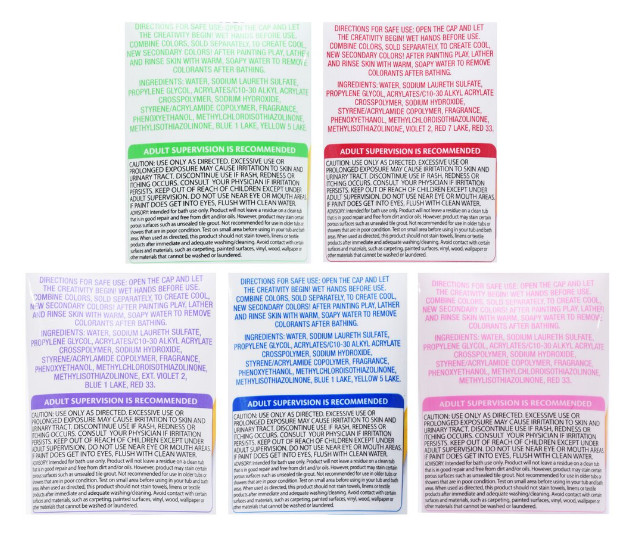 Crayola Kids Bathtub Finger Paint Soap Set of 5 – Pink, Red, Blue, Green, Purple