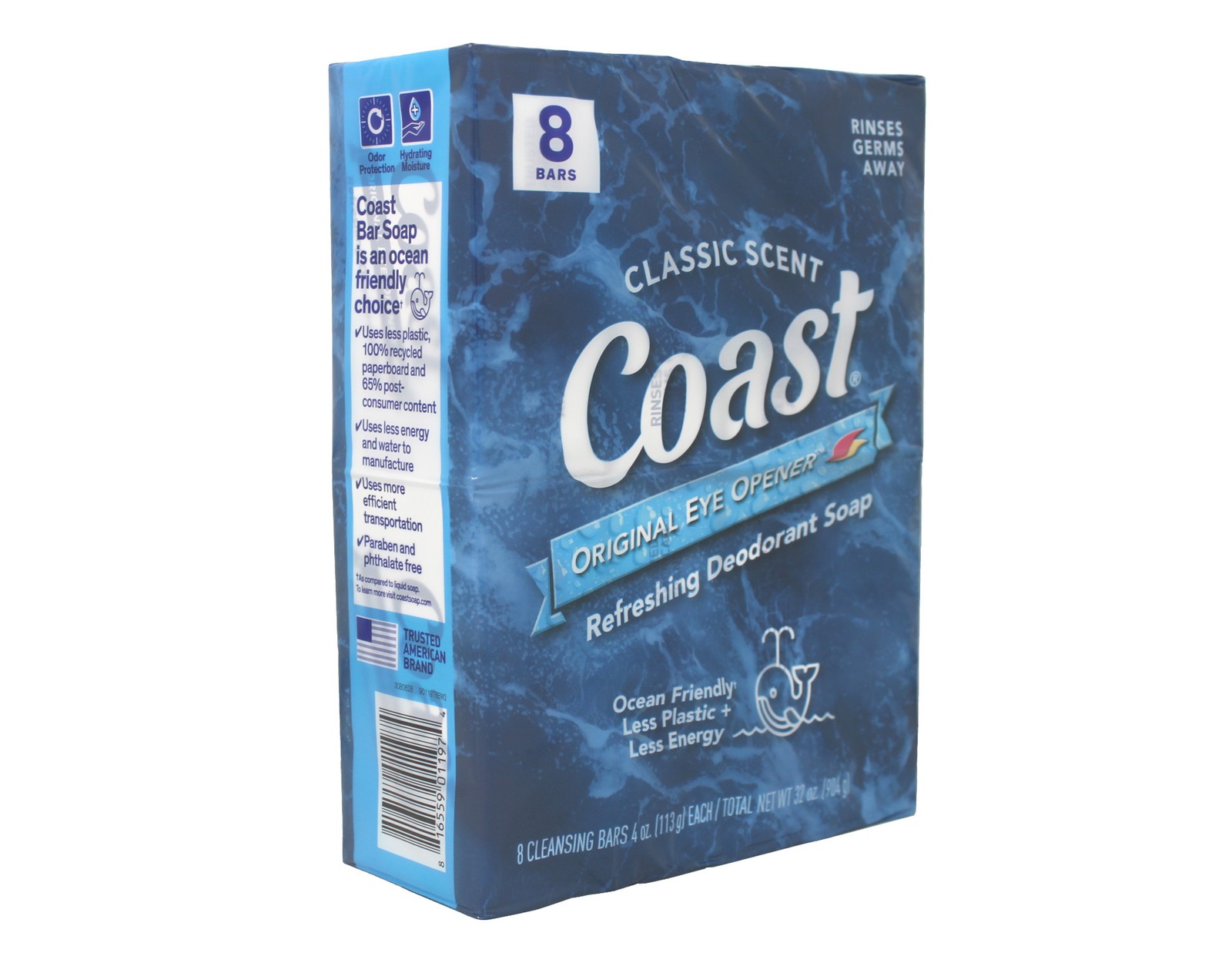 3 Pack of COAST BATH BAR 8PK PACIFIC 4OZ