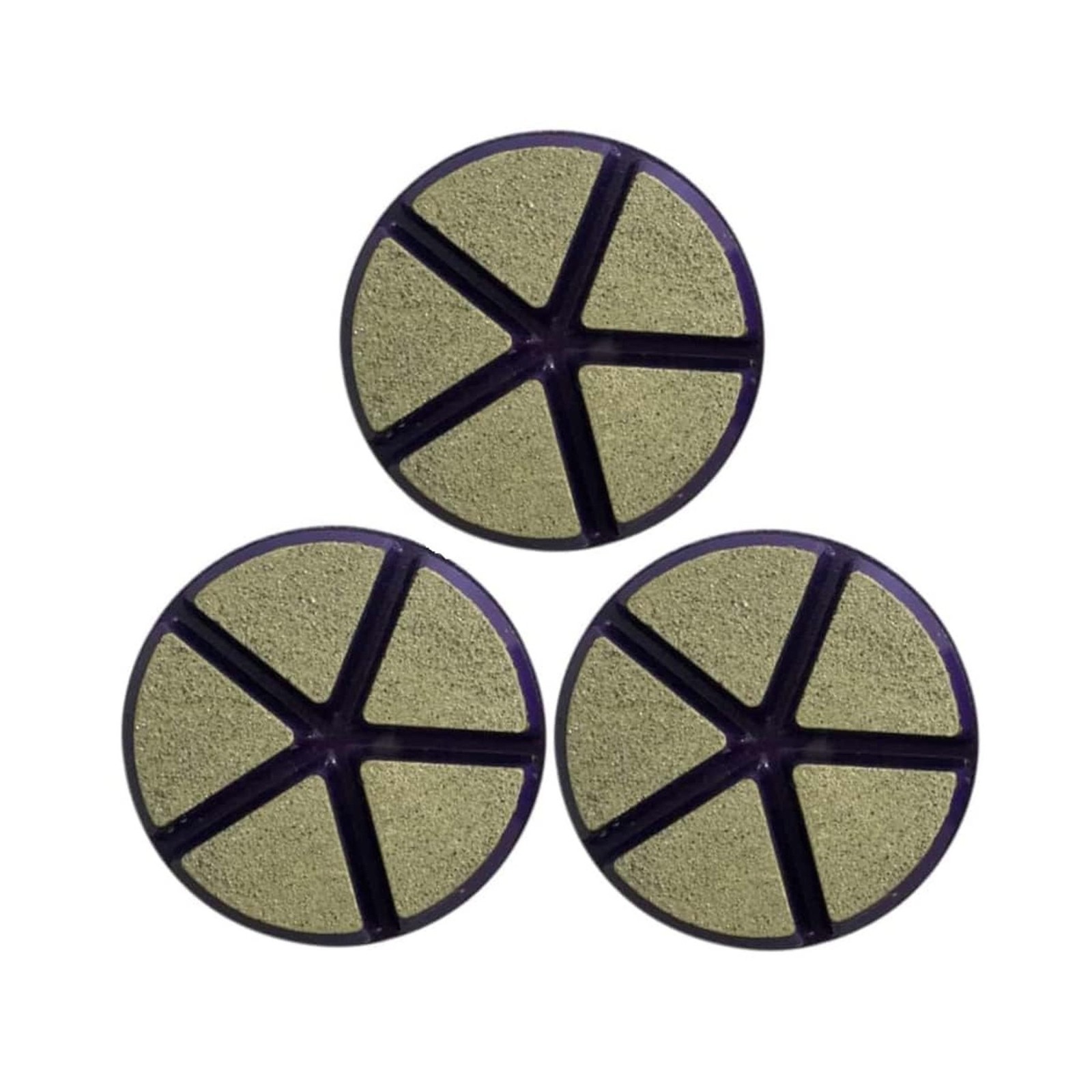 3″ Ceramic Transitional Concrete Diamond Grinding Pads, Set of 3, 30 Grit, Dr…