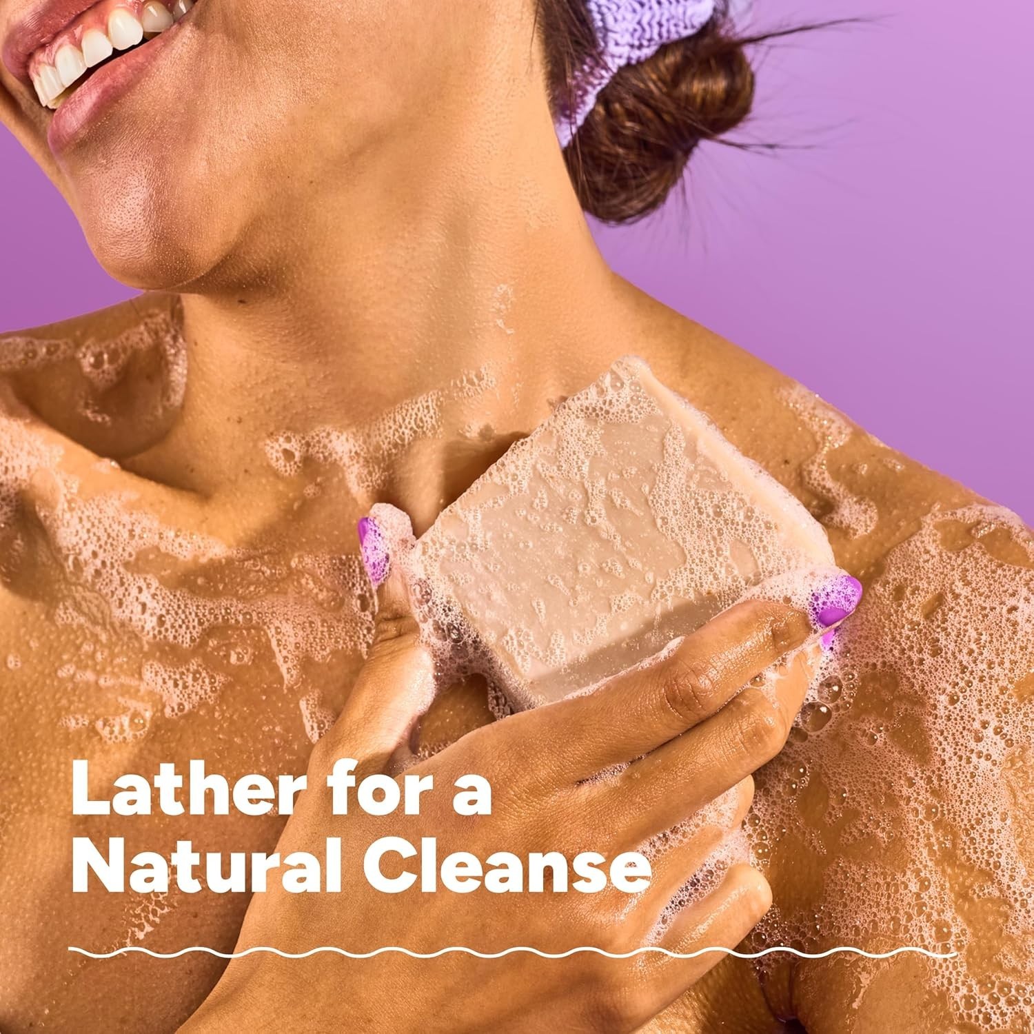Natural Womens Bar Soap Set 5 Pack Creamy Lather Shower Bath Skin Care Gift Set