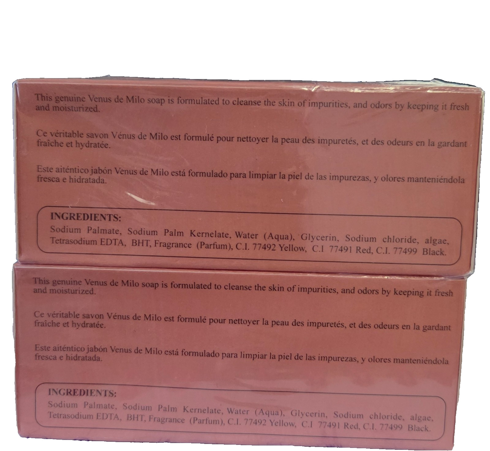 Venus de Milo Cream Beauty Soap 5 oz (150g) Bar – 2-Pack