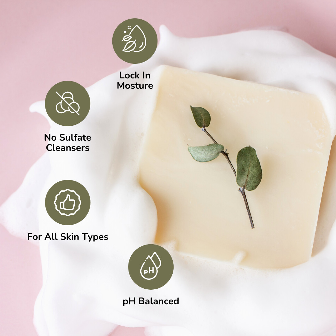 BUY 2 & Get 1 FREE Earth Solvent Natural Organic Bar Soap For Sensitive Skin 5oz