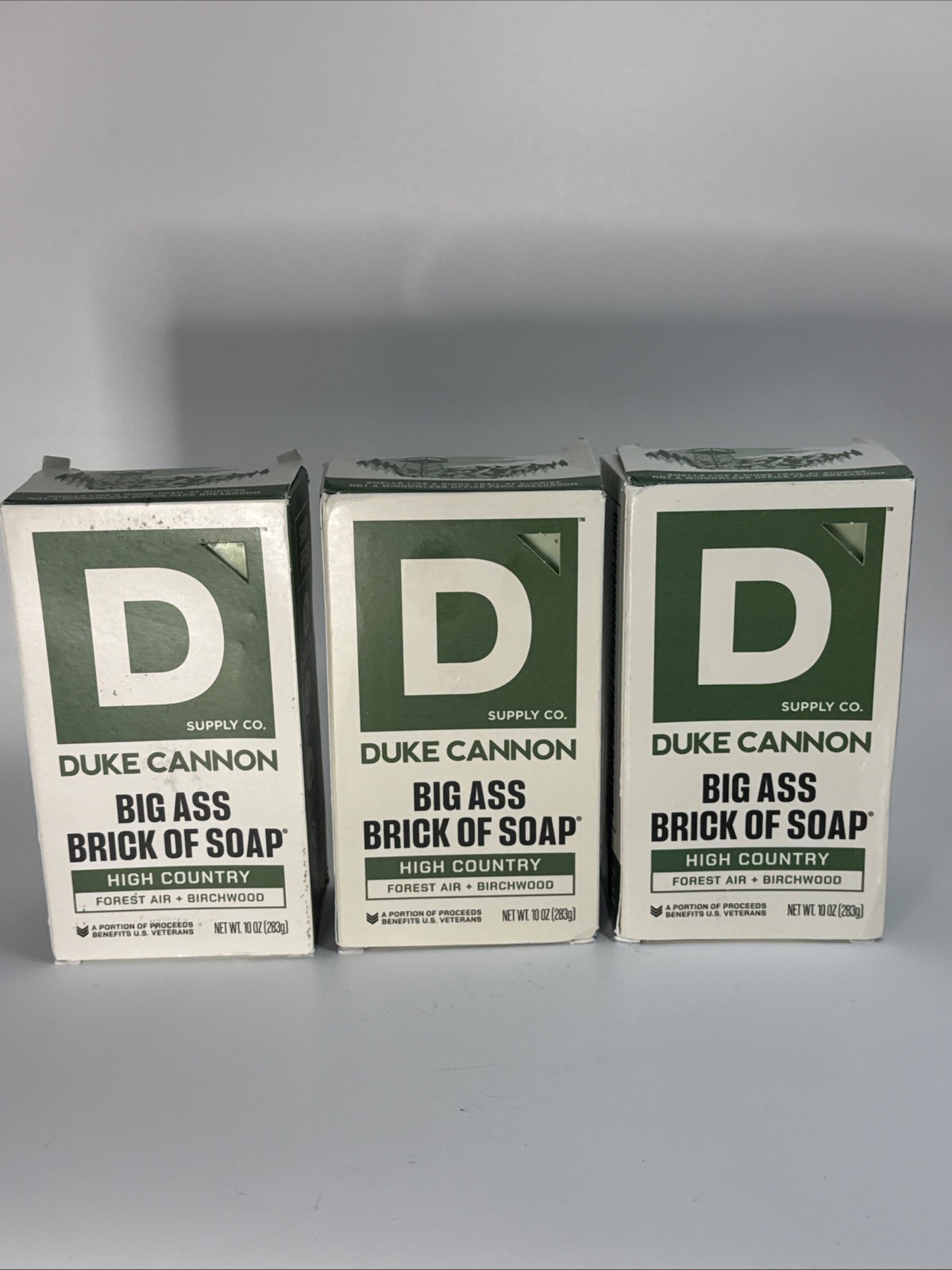 3x- Duke Cannon Big Ass Brick Soap High Country 10oz Benefits Vets New Scent