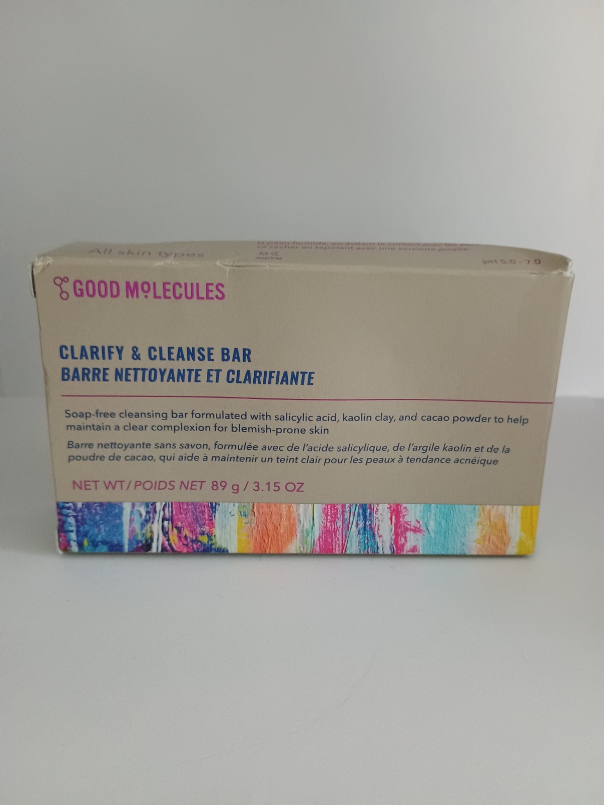 Good Molecules Clarify and Cleanse Bar – Soap-Free Bar with Salicylic Acid (1)