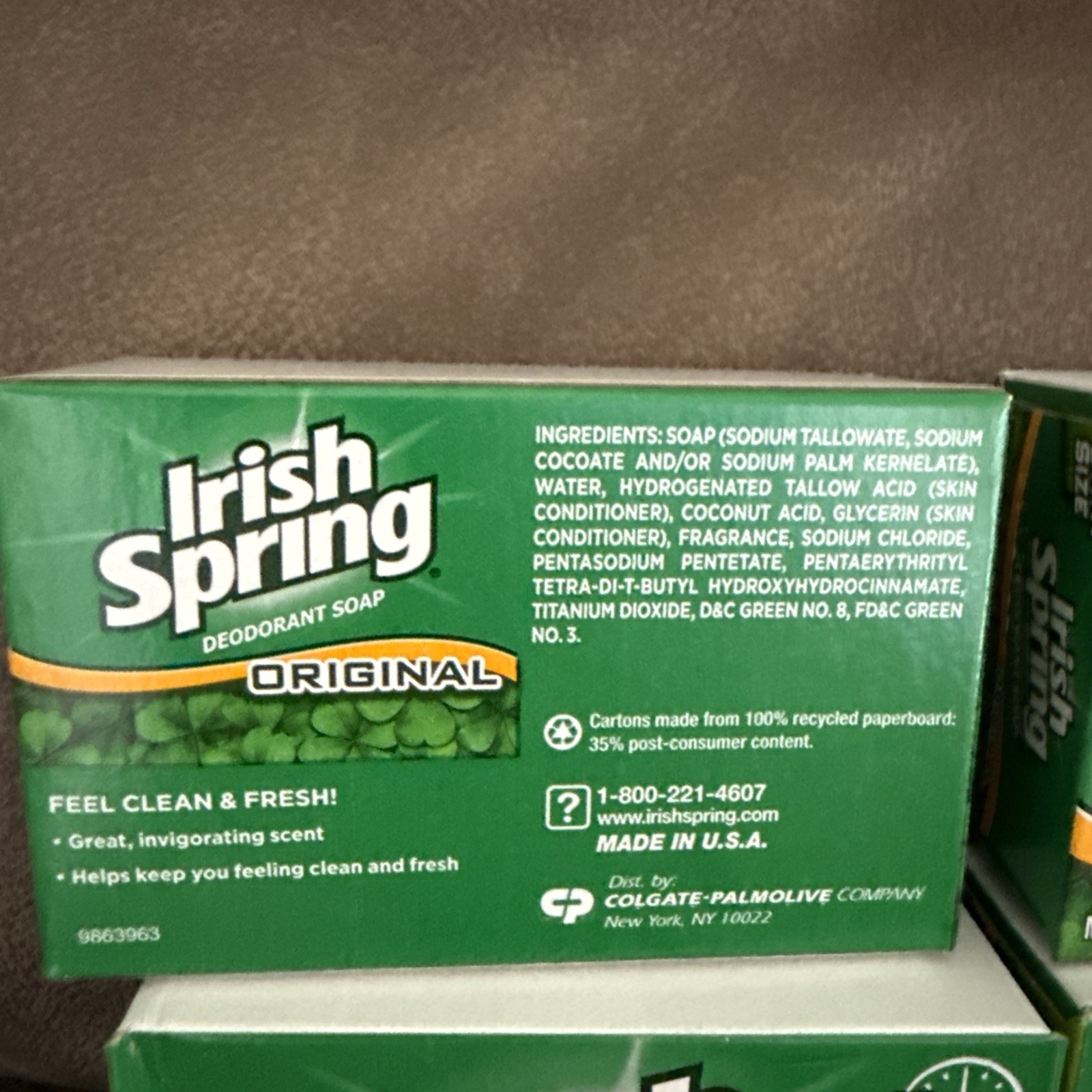 Irish Spring Vintage Bar Soap Lot of 6 Original Scent Package 4 Oz NOS No Flax