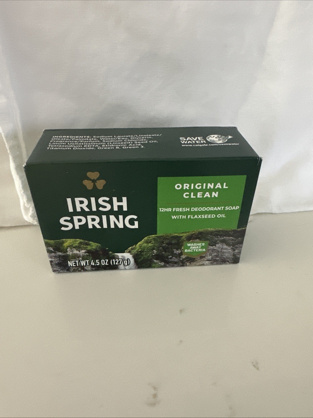 Irish Spring Original Clean 12HR Fresh Deodorant Soap 4.5 OZ (127g)