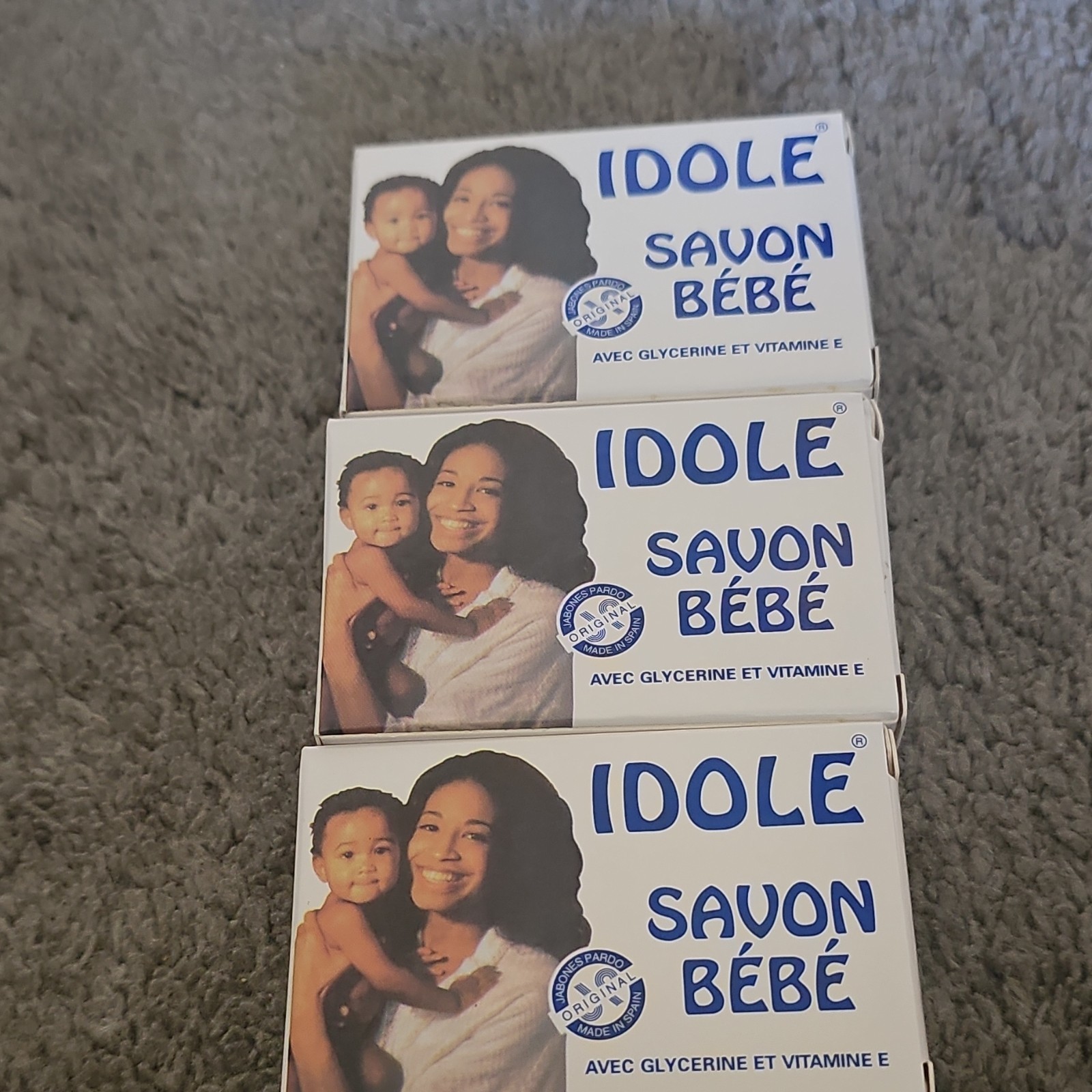 IDOLE Savon Bébé Baby Body Bar Soap Multipack w/ Glycerine & Vitamin E