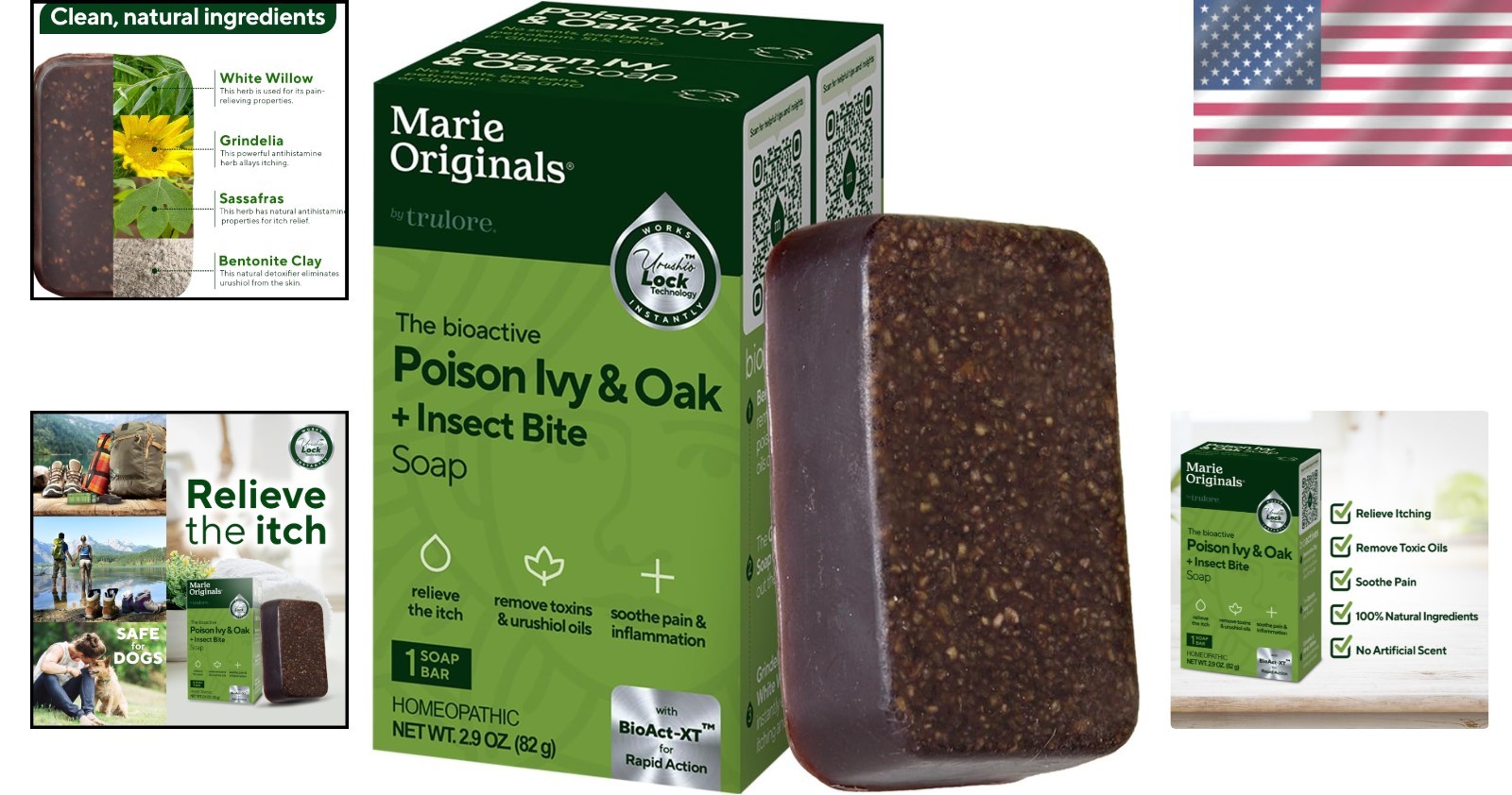 Anti-Itch Poison Ivy Soap Bar – All Natural 2-Pack for Skin Soothing Relief