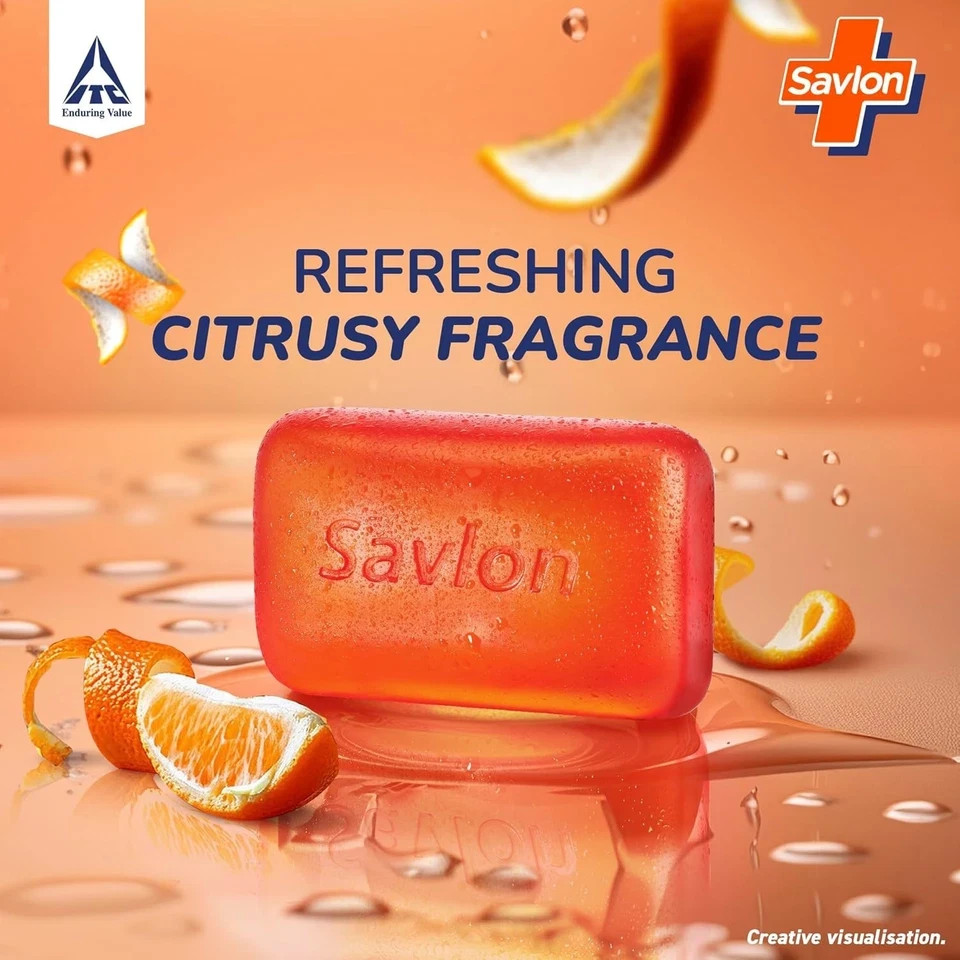 Savlon Moisturizing Glycerin Soap – Germ Protection – 5 × 120 g Bars – Unisex