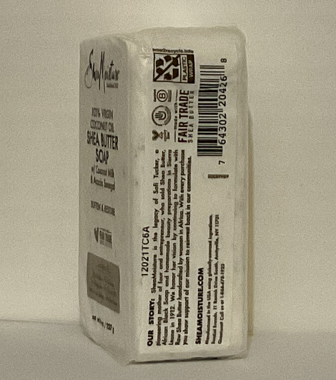 Shea Moisture 100% Virgin Coconut Oil Coconut Milk & Acacia Senegal 8oz Bar Soap
