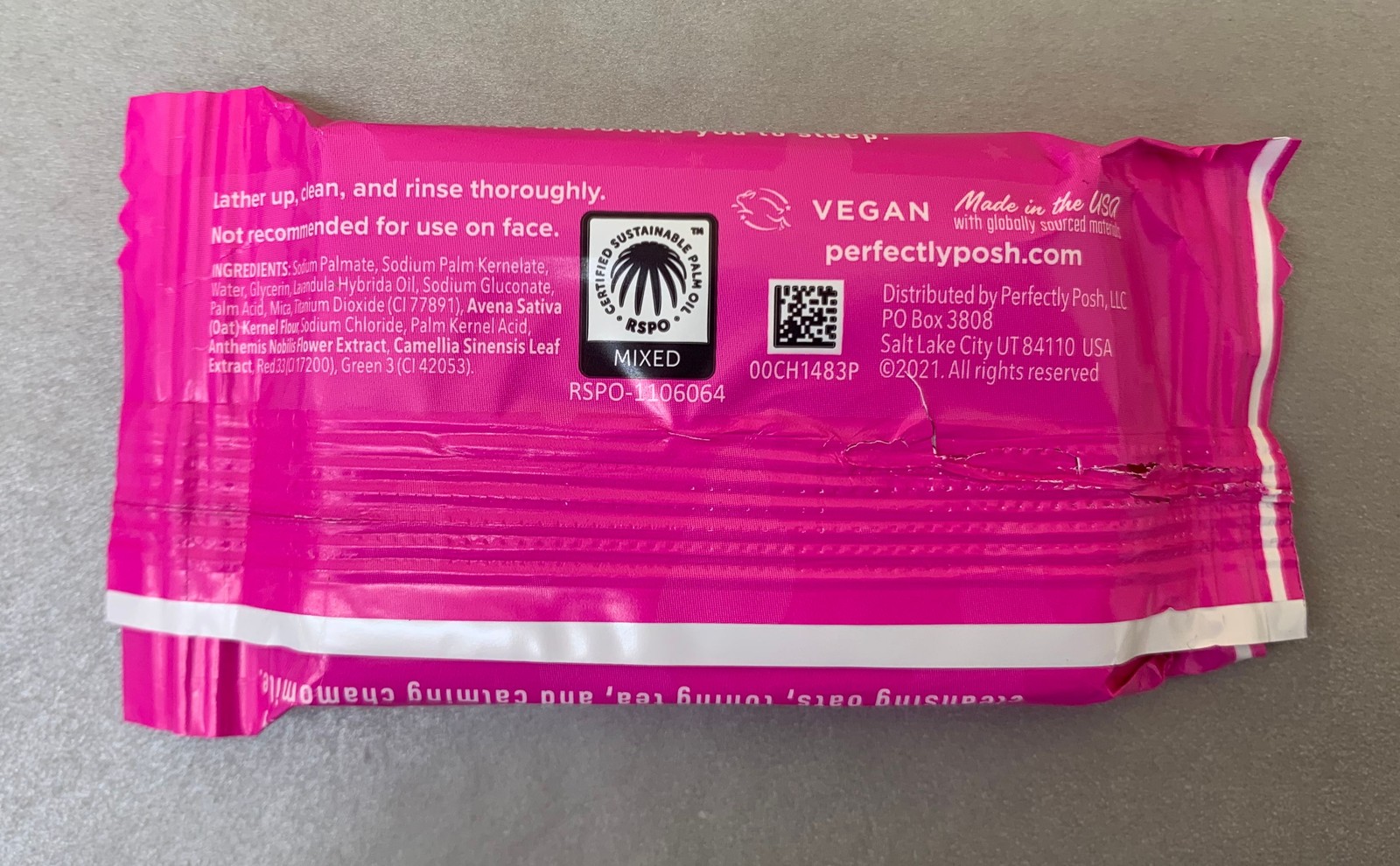 Bag/20 Perfectly Posh Very Sleepy Lavender Essential Oil Sample Soap Bar 1oz ea
