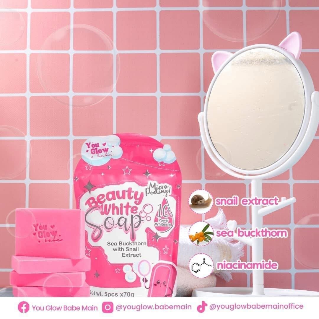 Beauty White Soap by You Glow Babe, 5 Bars x 70g
