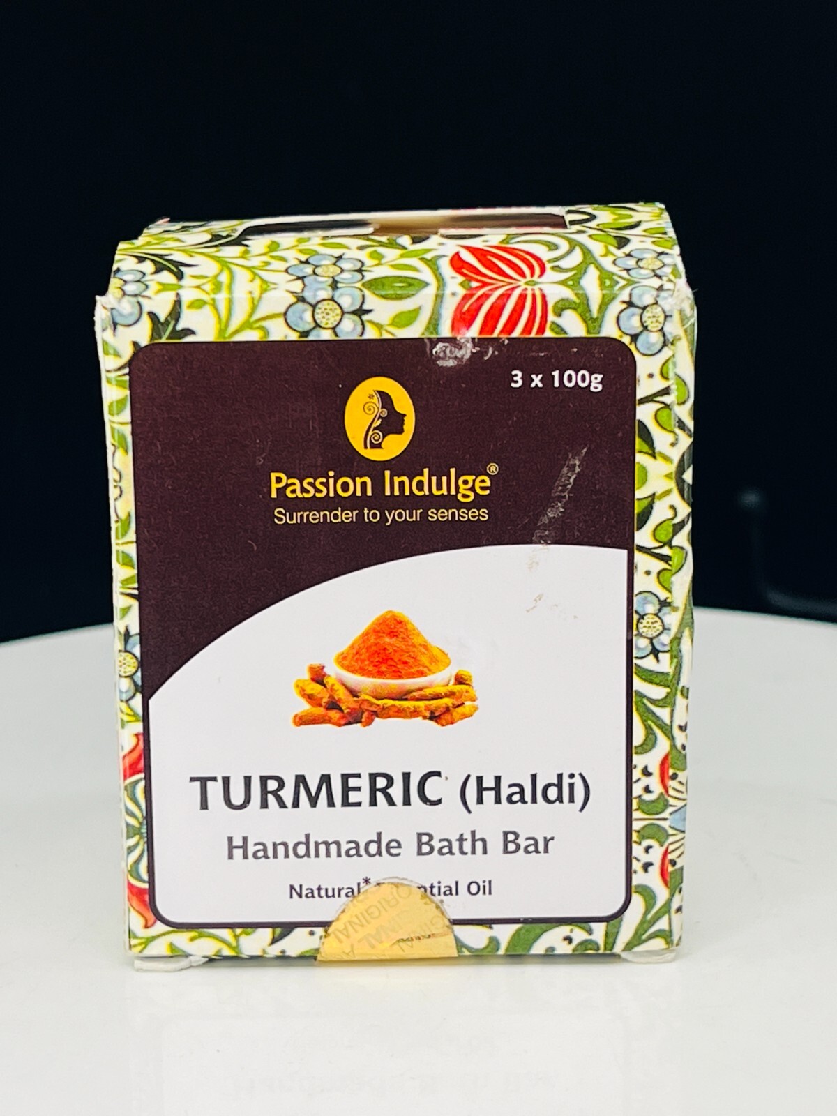 Passion Indulge Turmeric Handmade Bath Bar Pack of 3*100g NIB