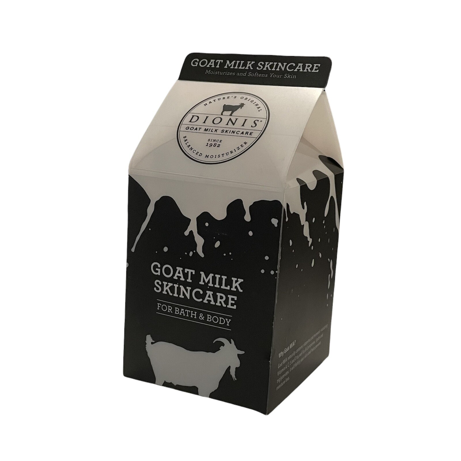 Dionis Goat Milk Skincare VANILLA BEAN Scented Milk Carton Bath Bomb 4.5 Oz New