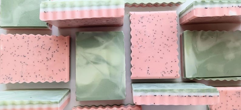 Watermelon Wildflower Handmade Goat’s Milk Soap | Poppy Seed Watermelon Seed Oil