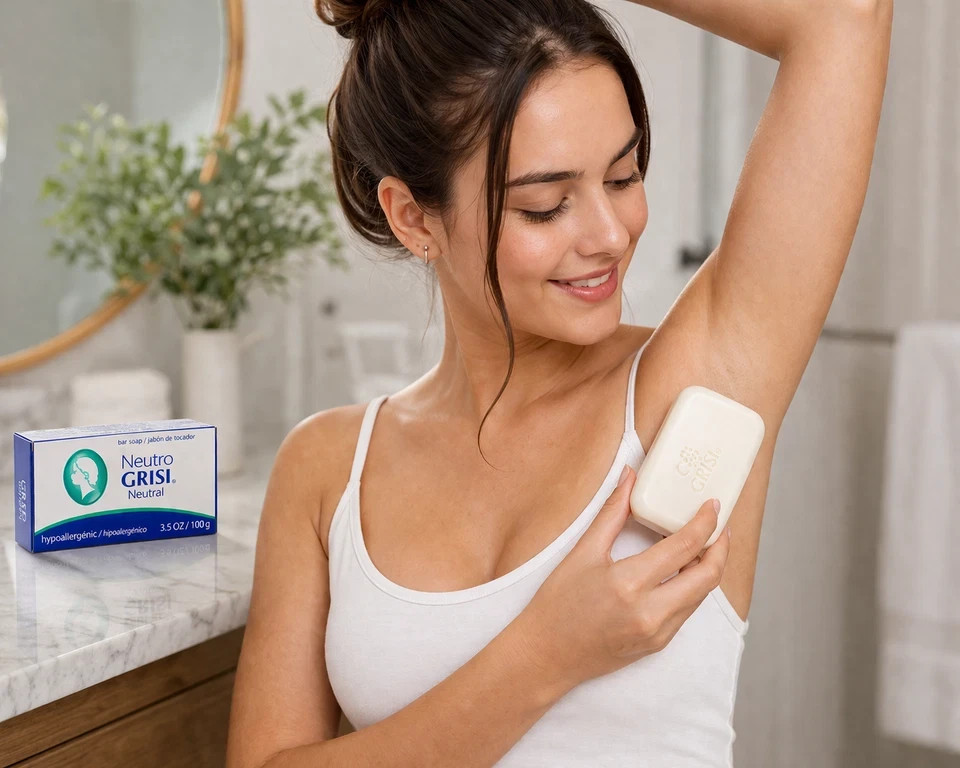 4 Pack Neutral Soap, Jabon Neutro, Grisi 3.5 Oz. X 4 Units