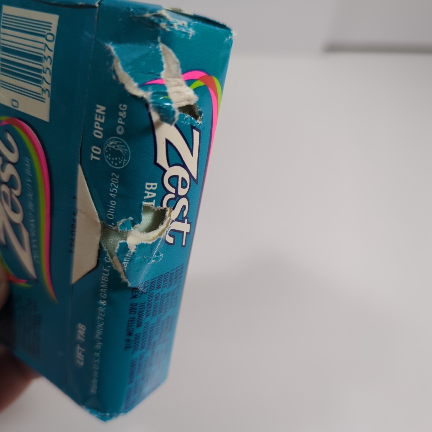 Vtg Zest Deodorant Bar Soap 5 1/2 Oz Sealed Flaw Prop 80s? USA
