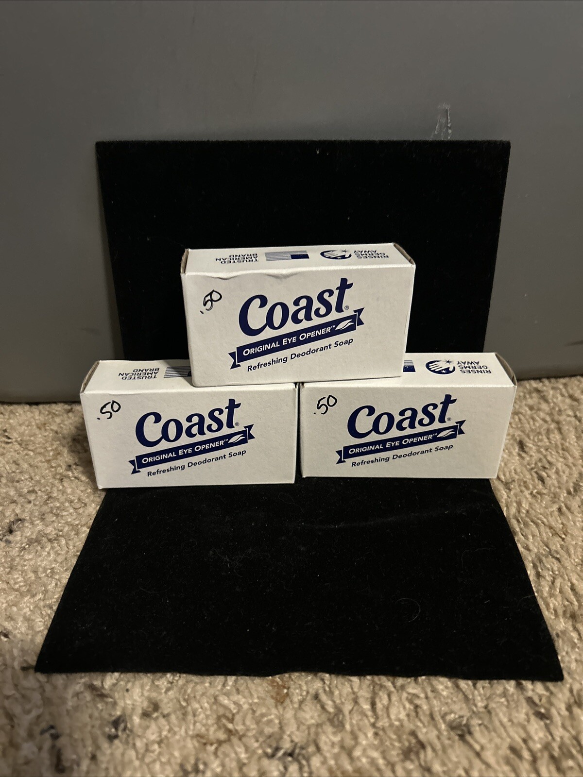 Coast Deodorant Bath Soap Original Eye Opener Scent No Parabens 3 Packs 3.2 oz