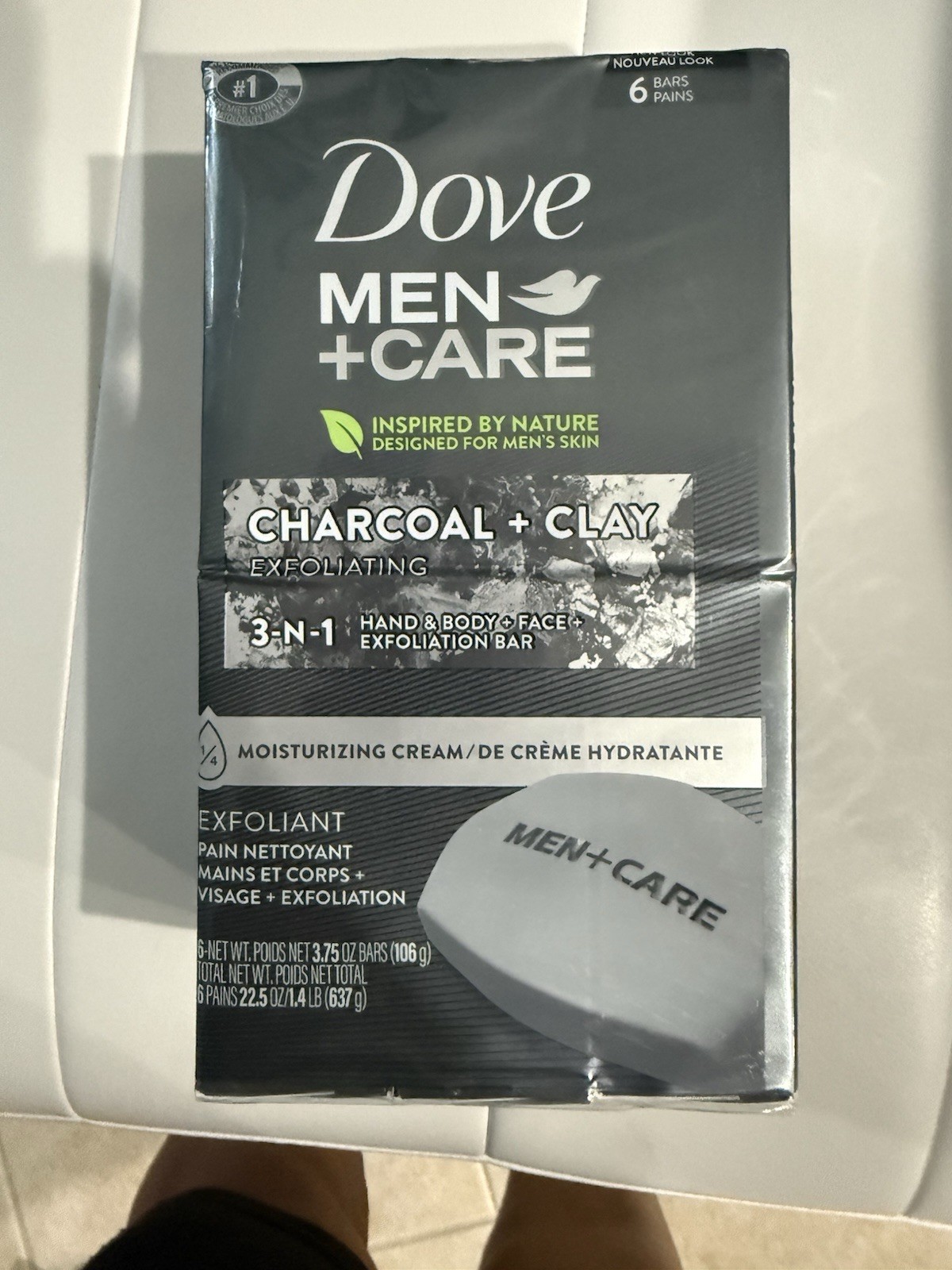 Dove Men Care Bar Soap Charcoal & Clay