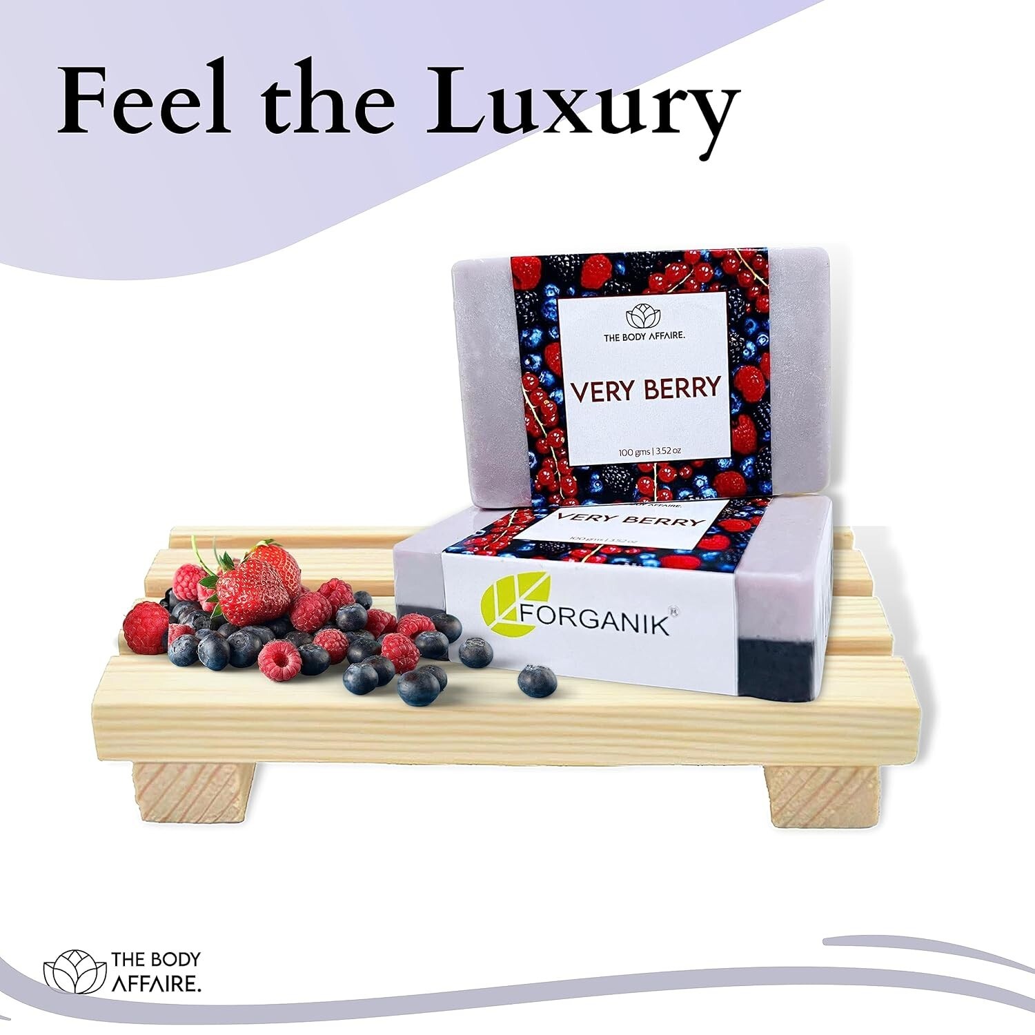 FORGANIK VERRY BERRY Handmade Cold Process Soap by The Body Affaire For Women
