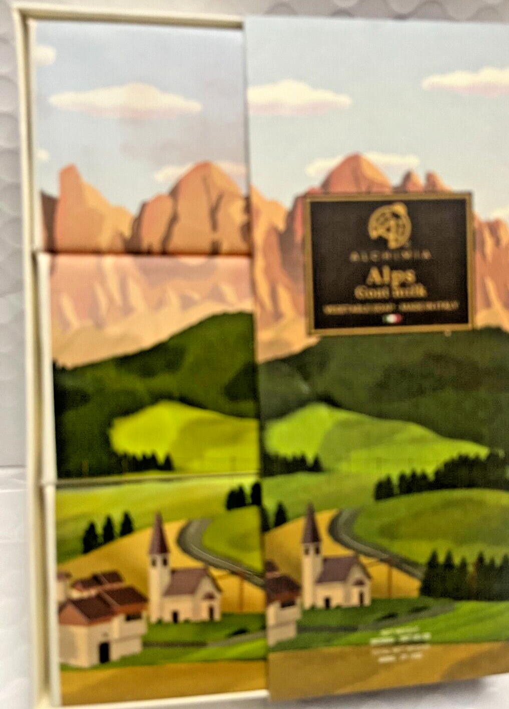 ALCHIMIA ALPS GOAT MILK VEGETABLE SOAP BOX WITH ,3 SOAPS 7.05OZ EACH MADE IN ITA