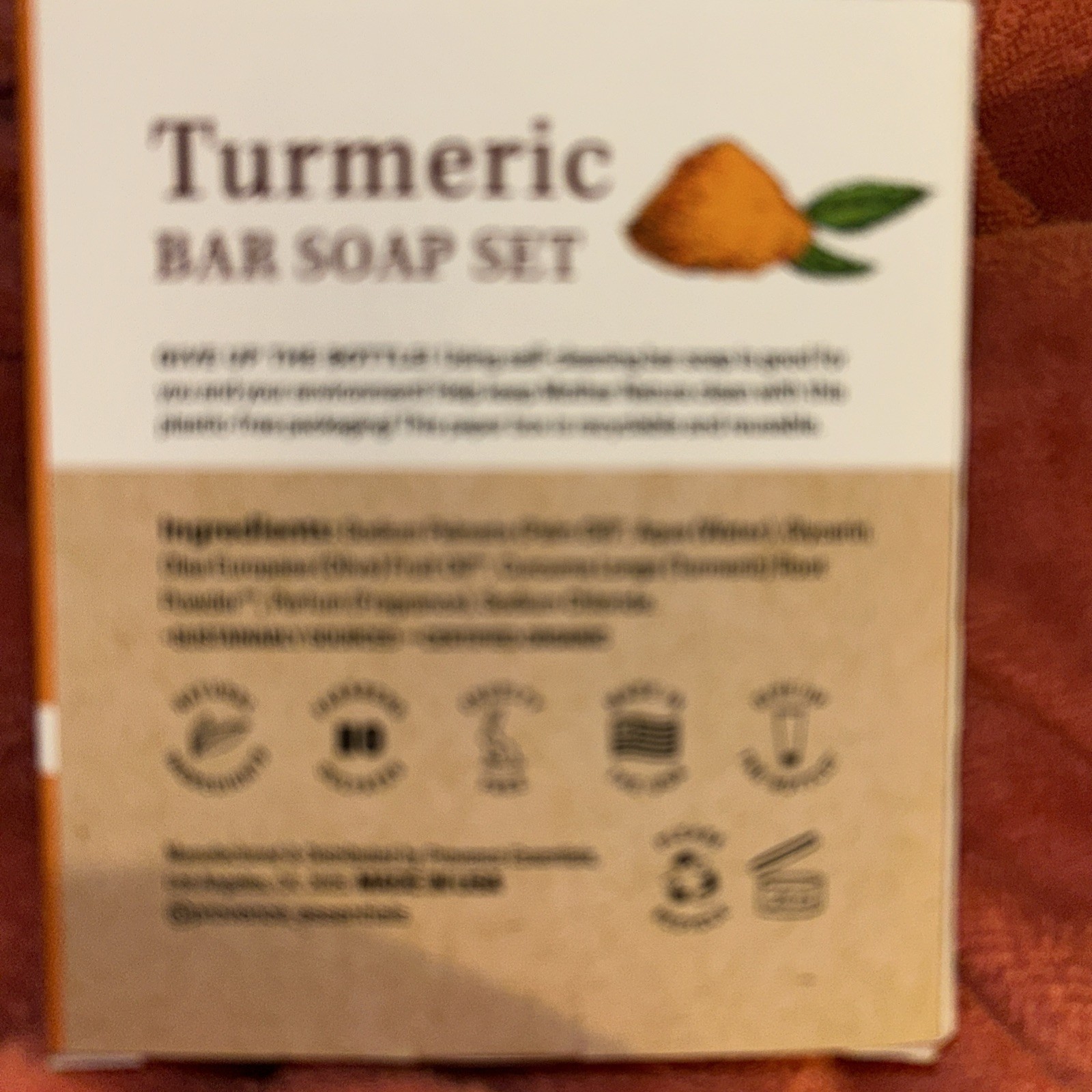 Provence Men Essential Turmeric Detoxifying Bar Soap Set | 3 x 10 oz Made in US
