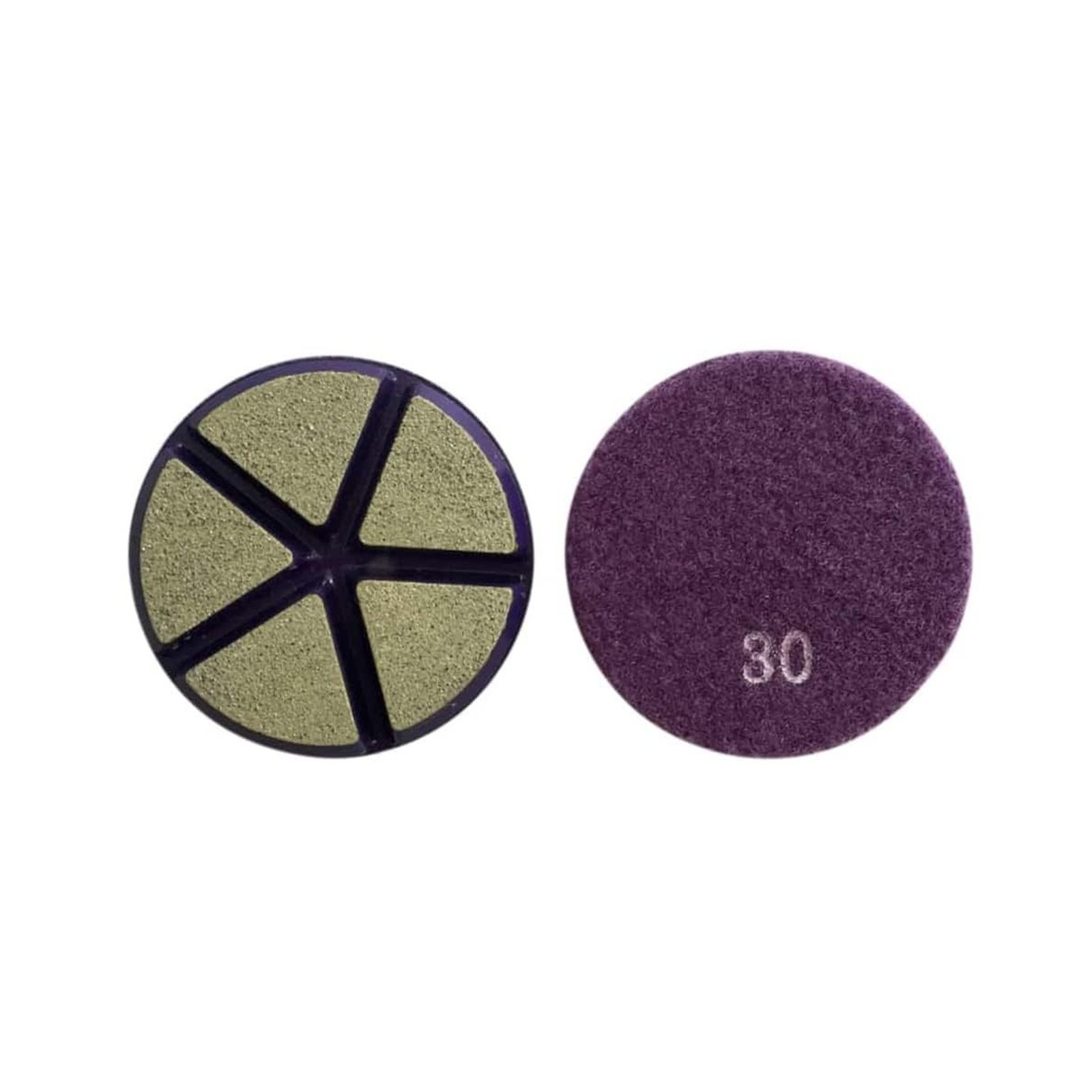 3″ Ceramic Transitional Concrete Diamond Grinding Pads, Set of 3, 30 Grit, Dr…