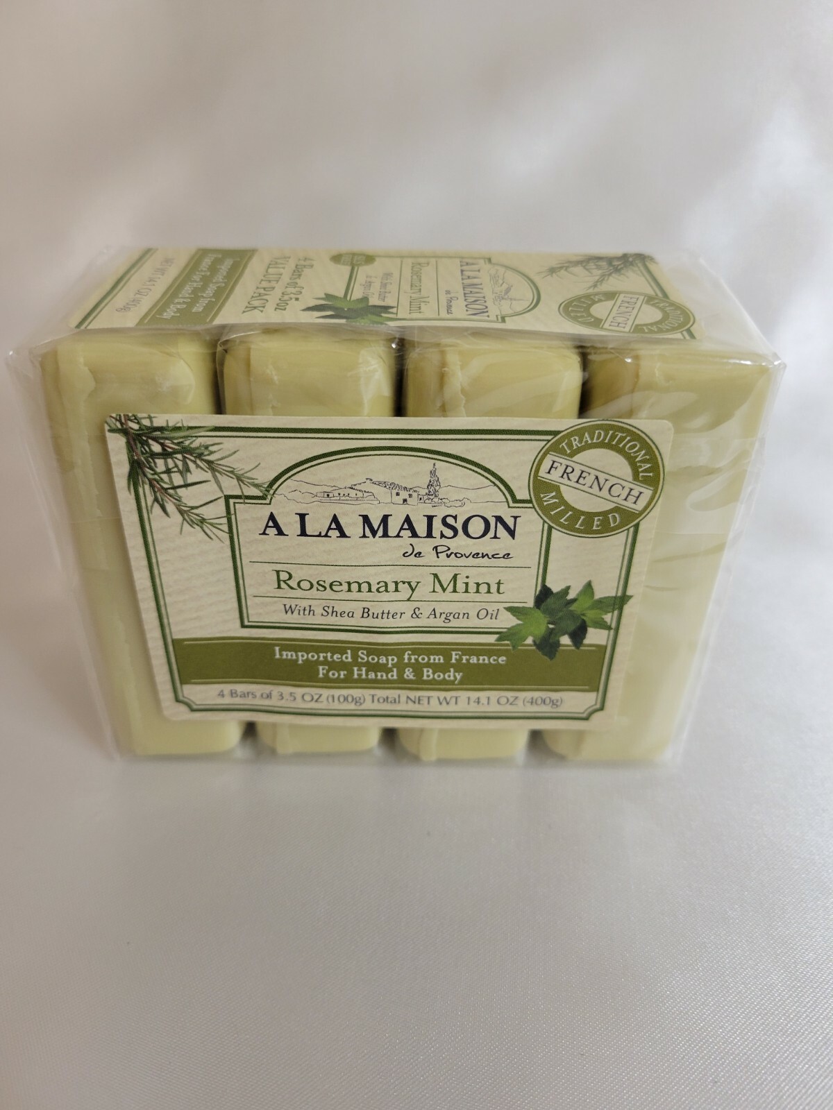 A La Maison De Provence Traditional Milled Bar Soap 4-Pack (Various Scents)