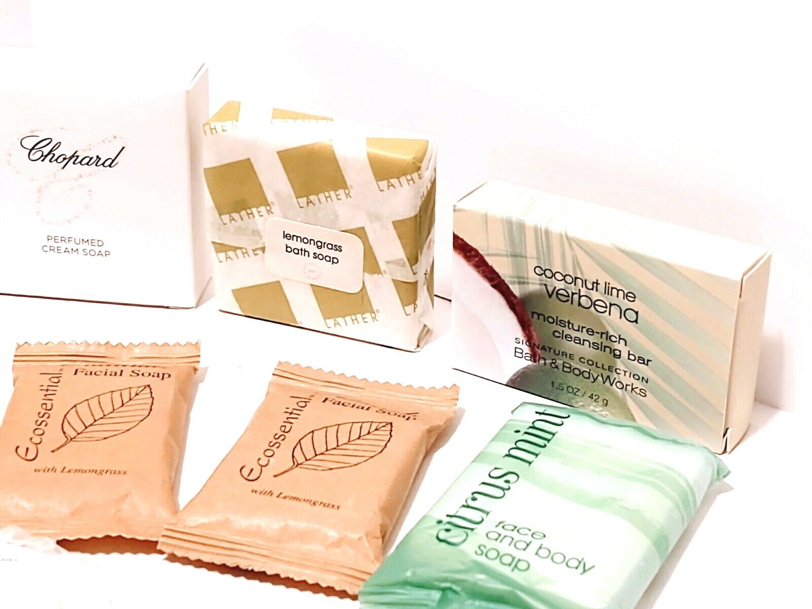 Bath Body Be Well Kenet MD Chopard Travel Soap lot 20 bars Assorted