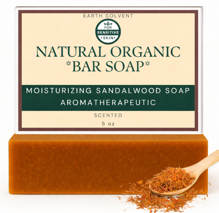 Sandalwood Soap Bar 5oz Natural Cold Process | Aromatherapy, Relaxing, Handmade
