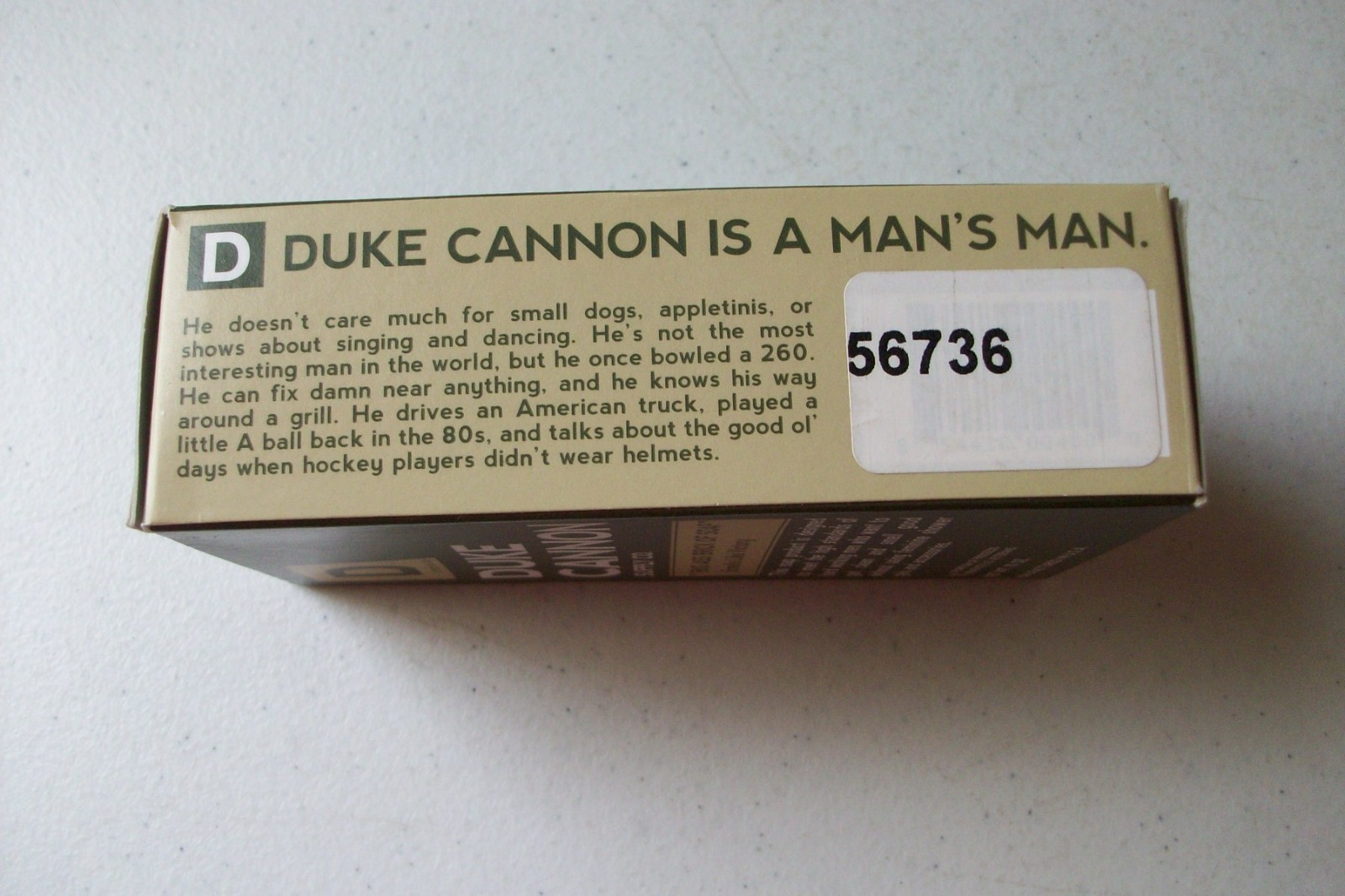 “Men’s “Duke Cannon 10 Oz Smells Like Victory Big Ass Brick Of Soap” Rare Box