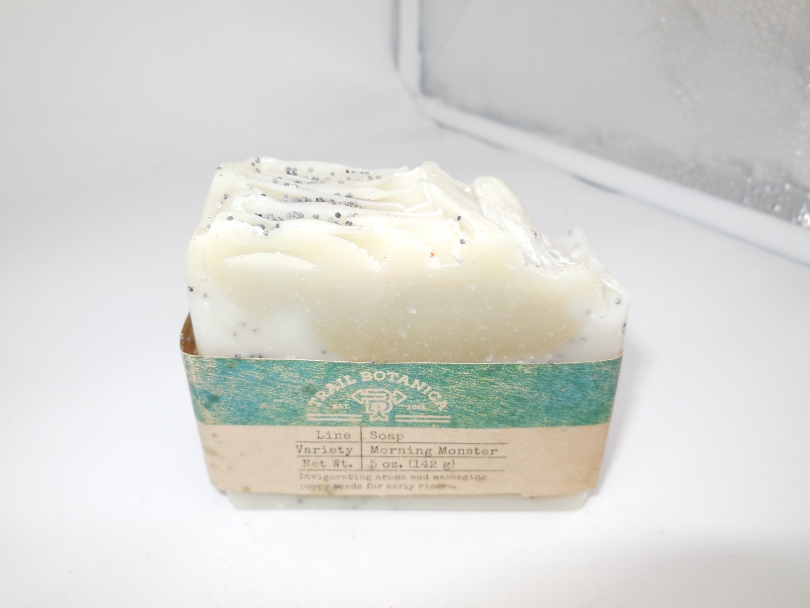 R1 Trail Botanica Morning Monster 5oz Bar with poppy seeds Soap