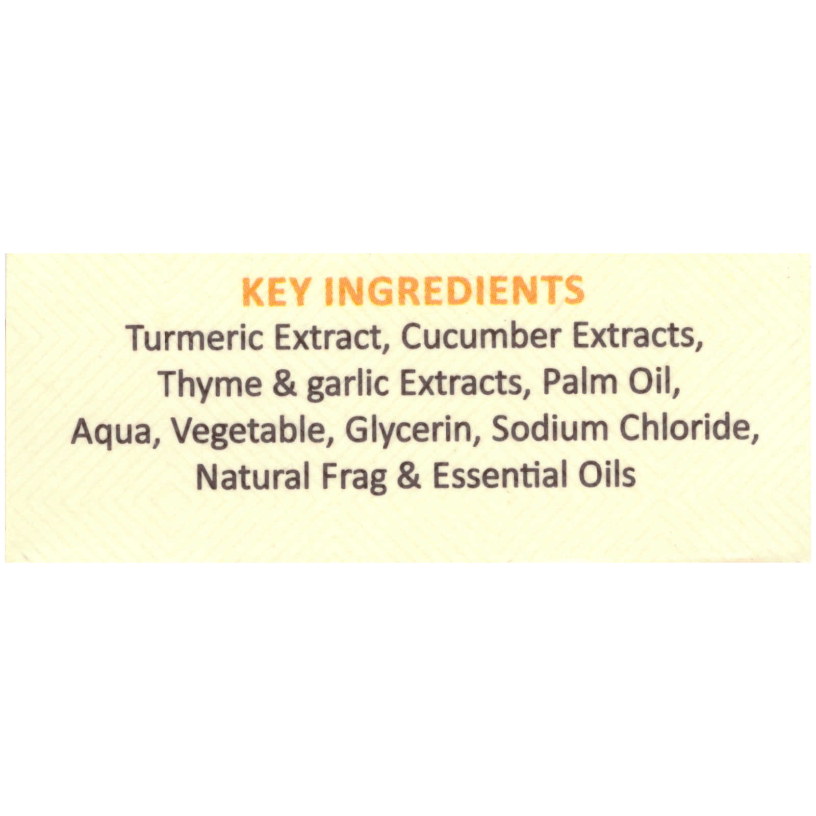 Organic Turmeric & Cucumber Soap Moisturizes & Exfoliates Vegetable Base 3.80 OZ