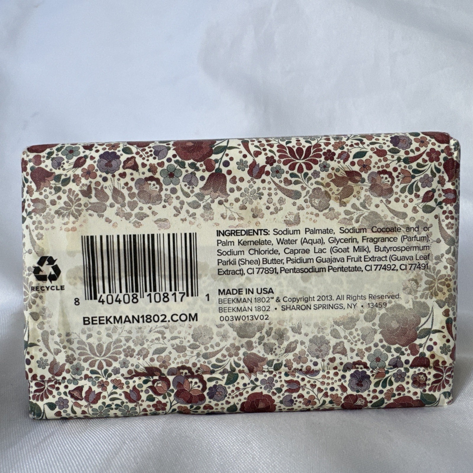 Beekman 1802 Honeyed Grapefruit Goat Milk Bar Soap 9oz New USA