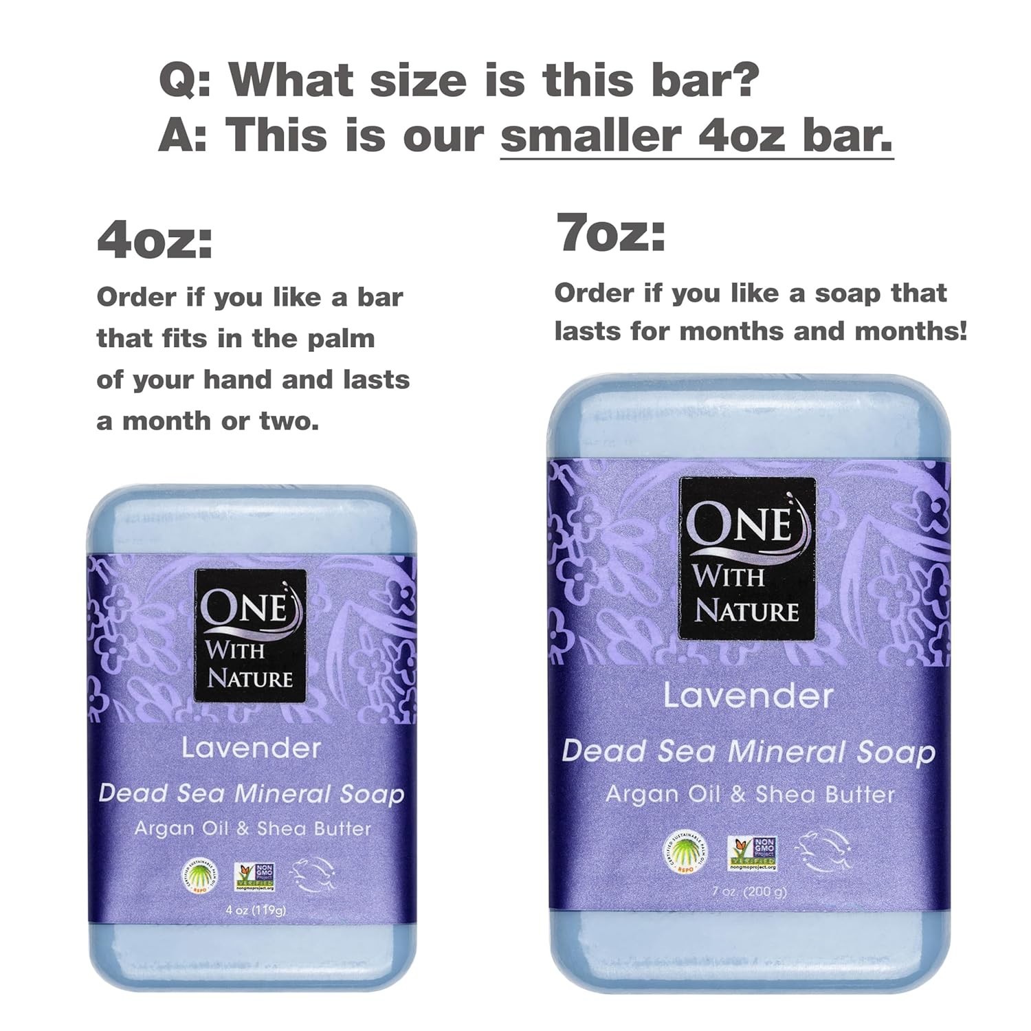 3-Pack Lavender Soap Bars with Dead Sea Minerals for Exfoliation & Acne Control