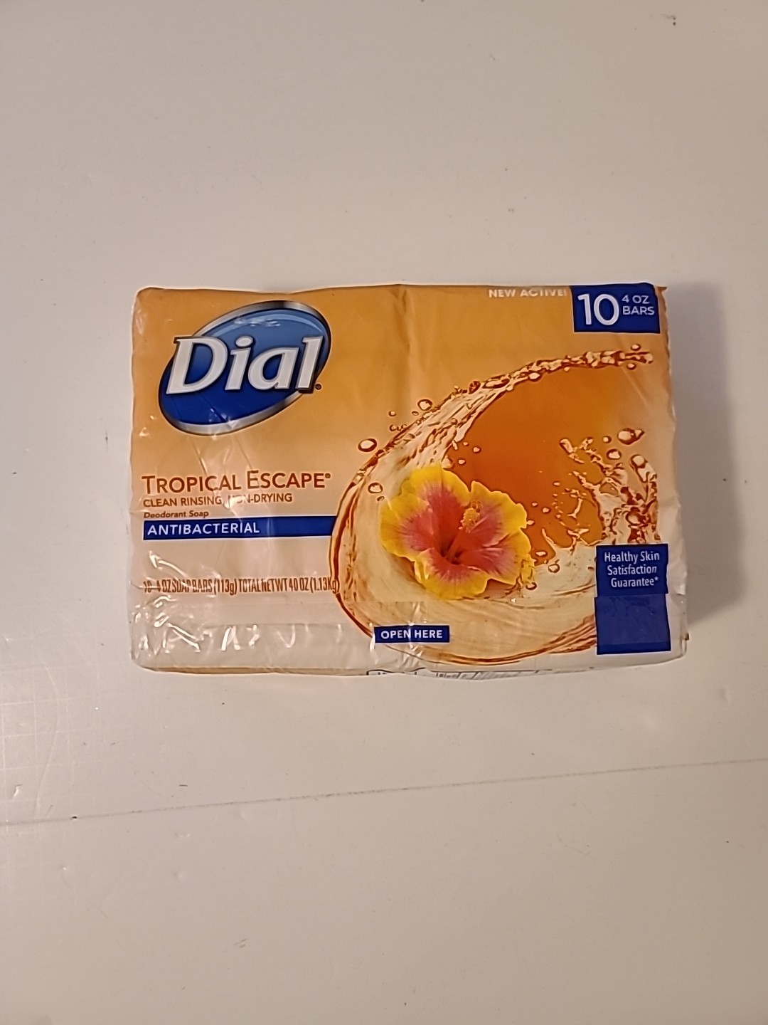 Dial Tropical Escape Bar Soap – 4oz (10 Count) – SEALED NOS Discontinued