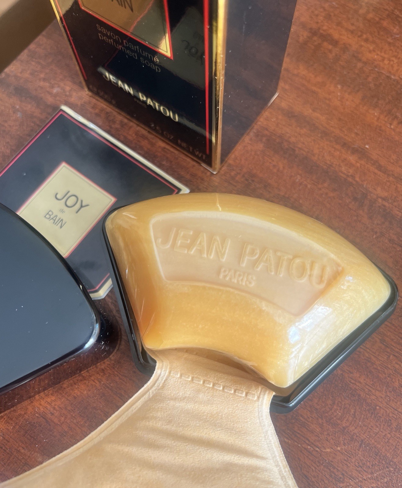 JEAN PATOU JOY DE BAIN 100G PERFUMED SOAP NEW WITH BOX 3.5 OZ Sealed Vintage
