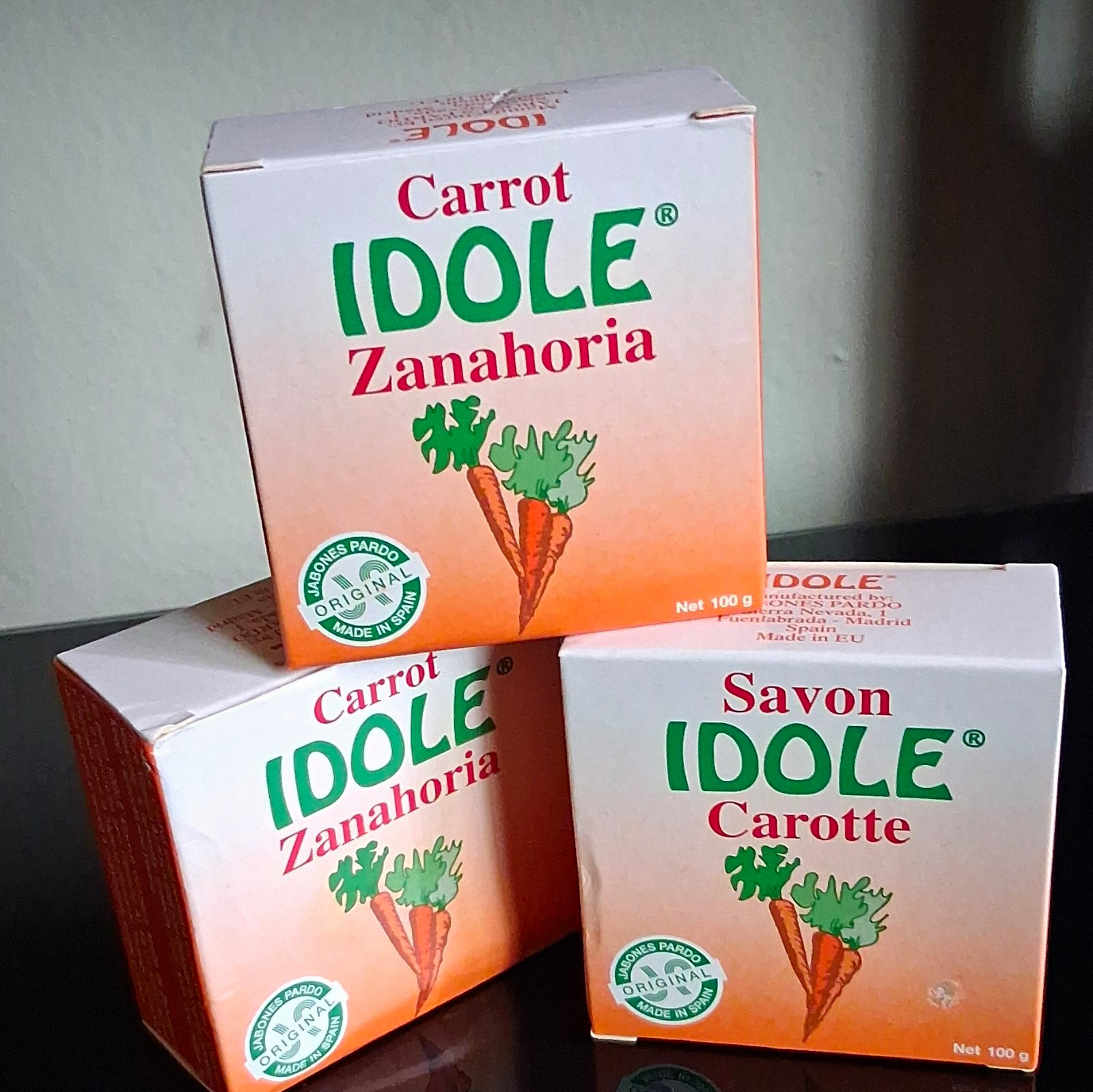 IDOLE Carrot Bar Soap Carotte/Zanahoria 100 g for Body, Face & Hands