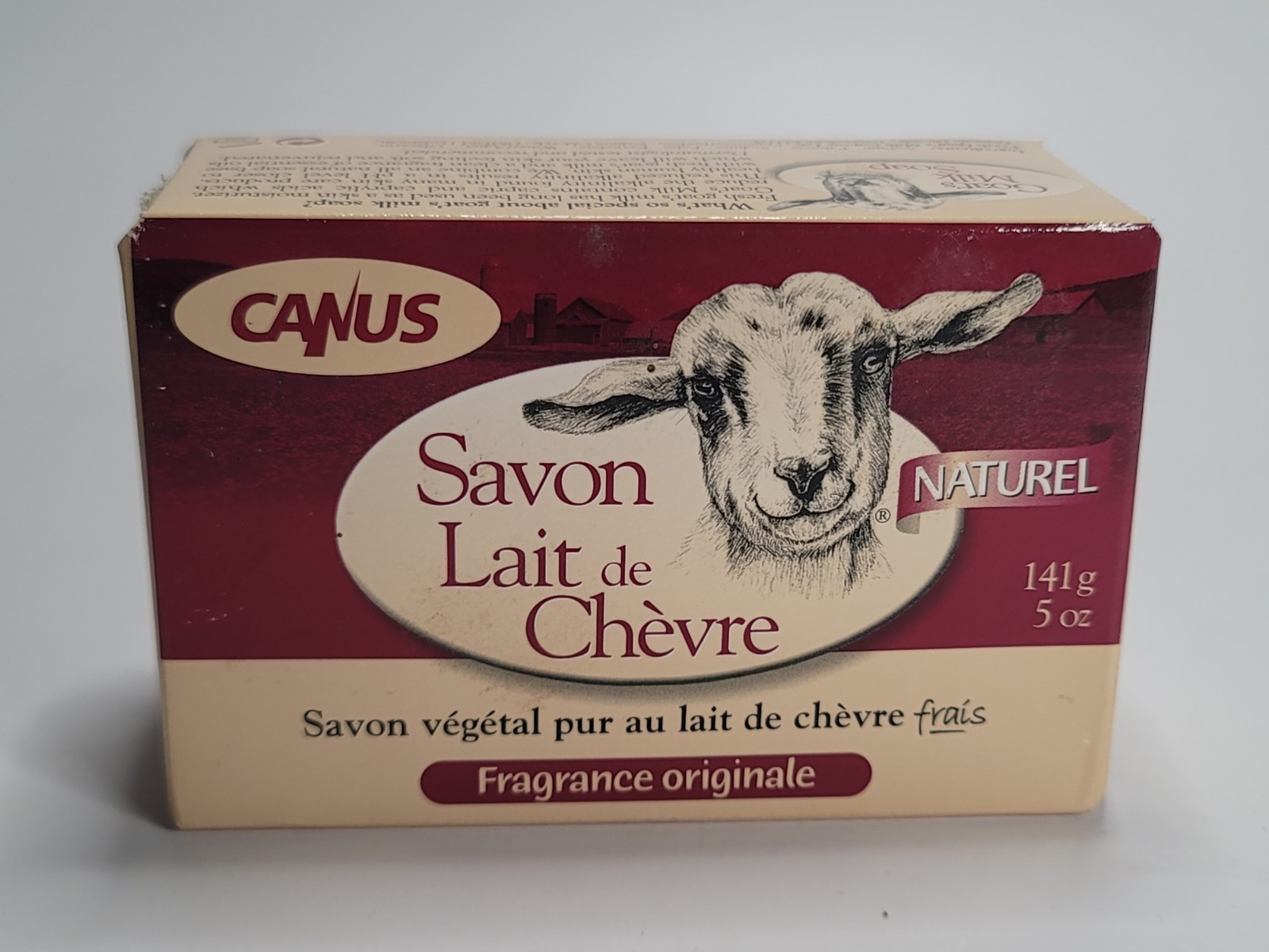 Nature by Canus Bar Soap Fresh Canadian Goat Milk ORIGINAL 5oz Bar Natural