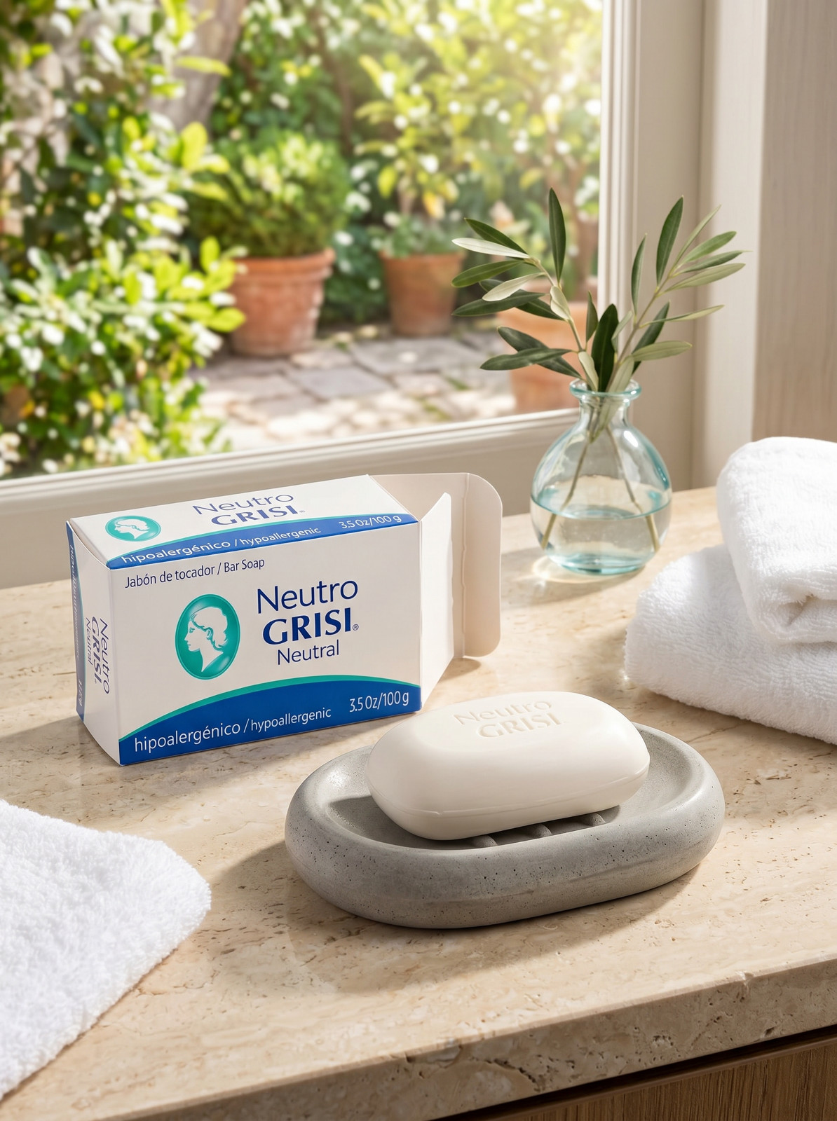 5 Pack Neutro Grisi Neutral Soup Hypoallergenic 3.5oz 100g Each