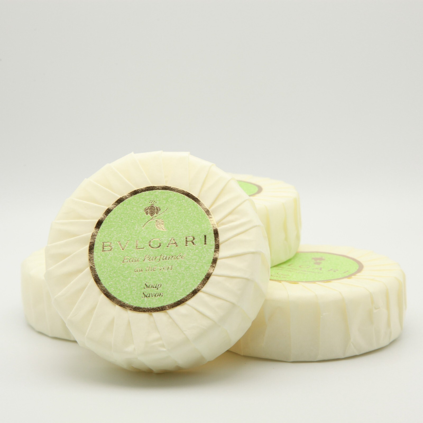 BVLGARI au thé Vert ( Green Tea ) Soap – 1.7oz / 50g Pack Of 4 NEW