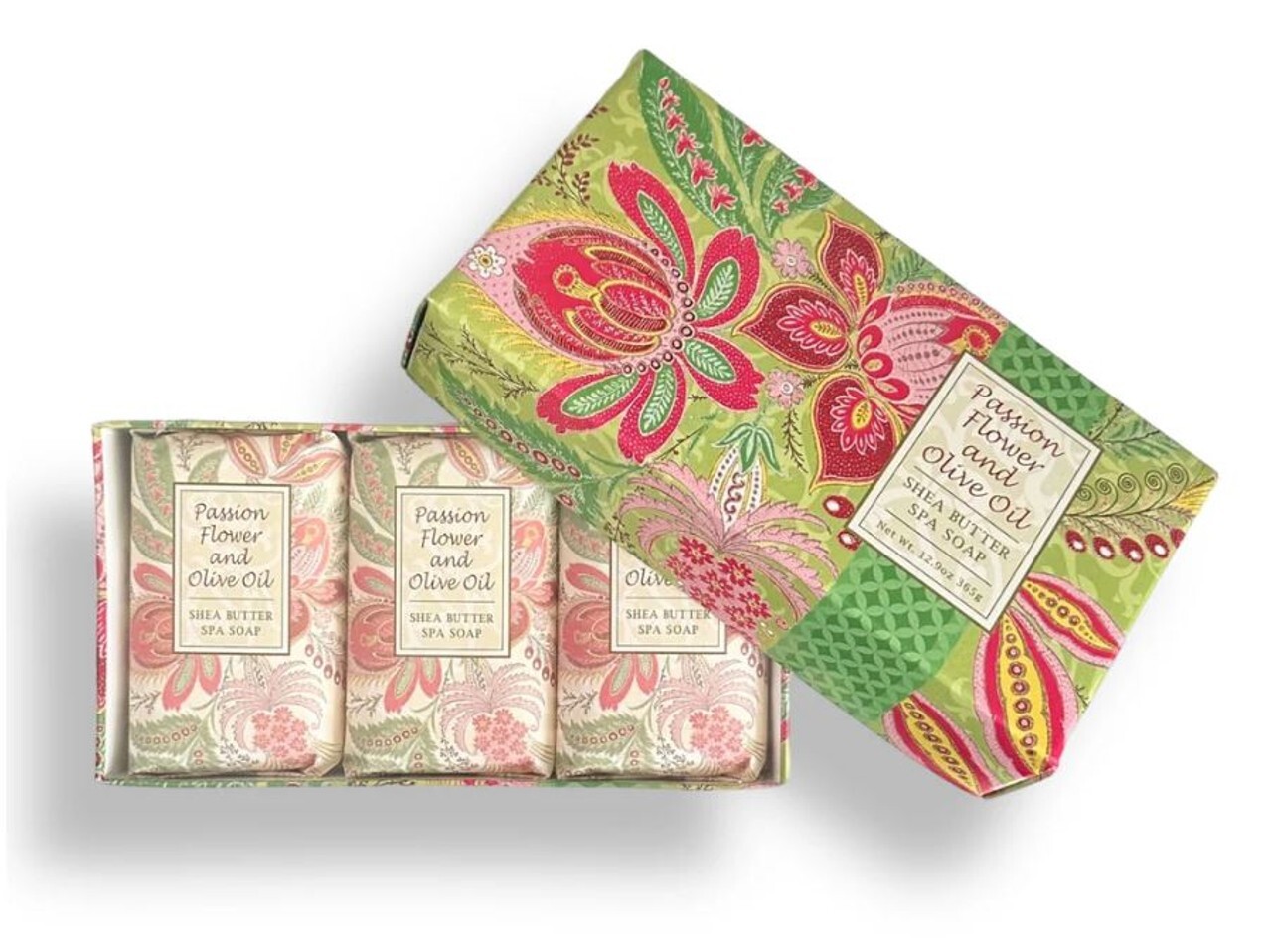 Greenwich Bay Bar Soap, Passion Flower & Olive Oil – Set of 3 (R59023)