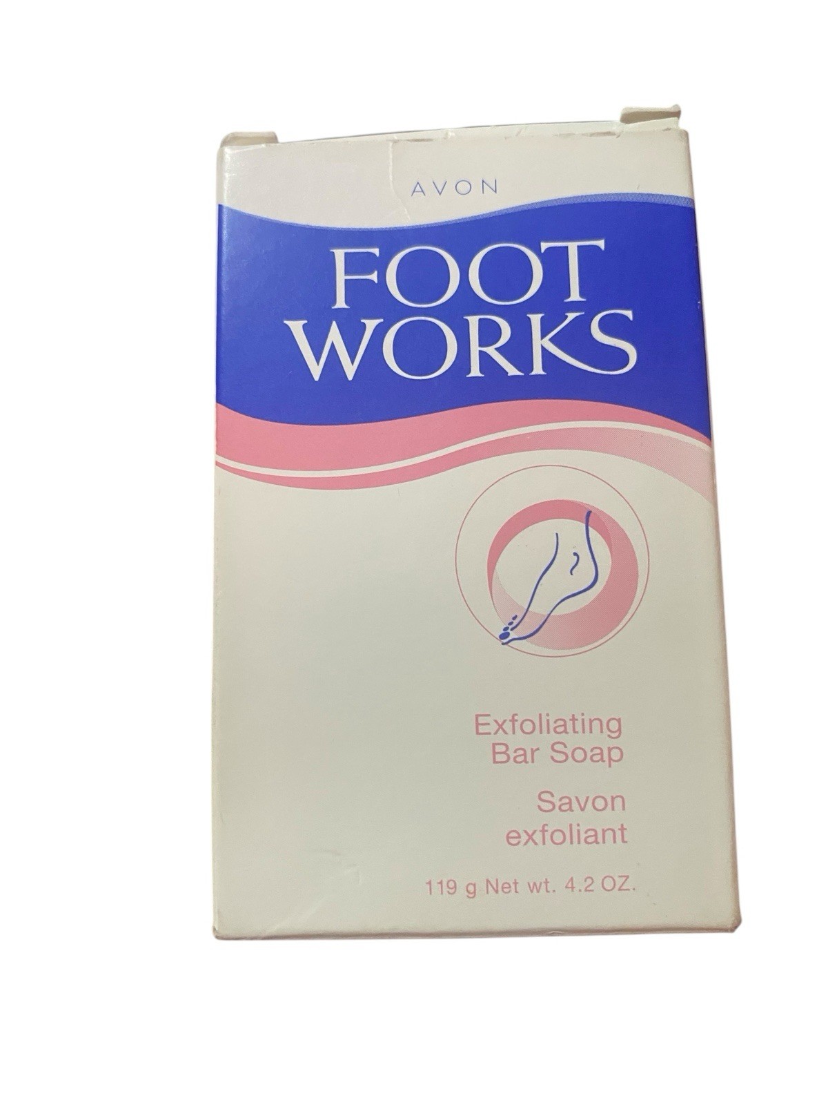 Avon Foot Works Exfoliating Bar Soap Full Size 4.2 oz- Pumice Pedi Peel