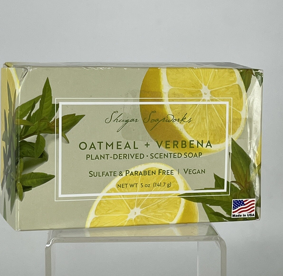 Plant Based Vegan Oatmeal Lemon Verbena Soap bar – Pure Luxury for Your Skin