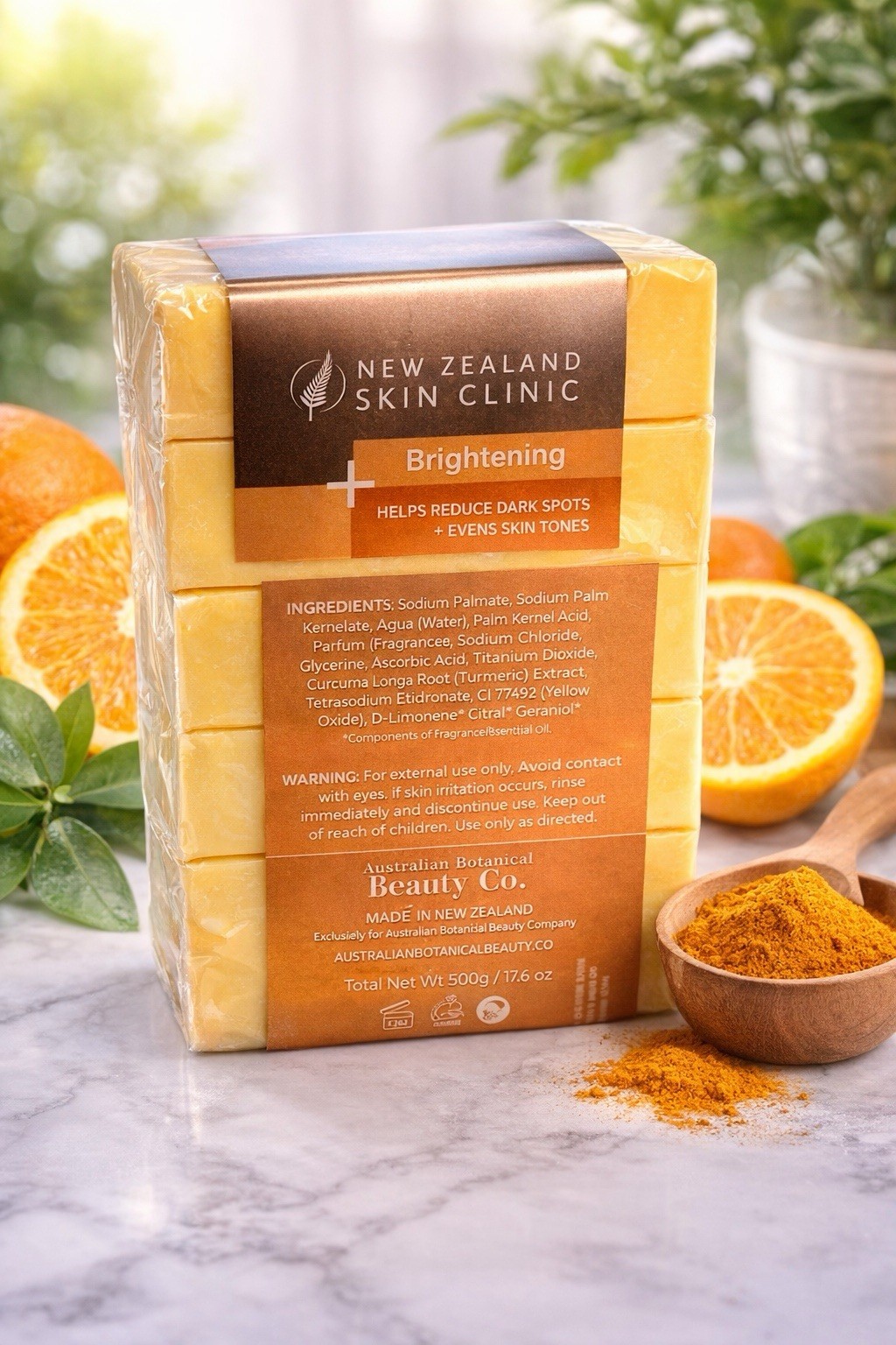 New Zealand Skin Clinic Brightening Vitamin C & Turmeric Body Soap 5